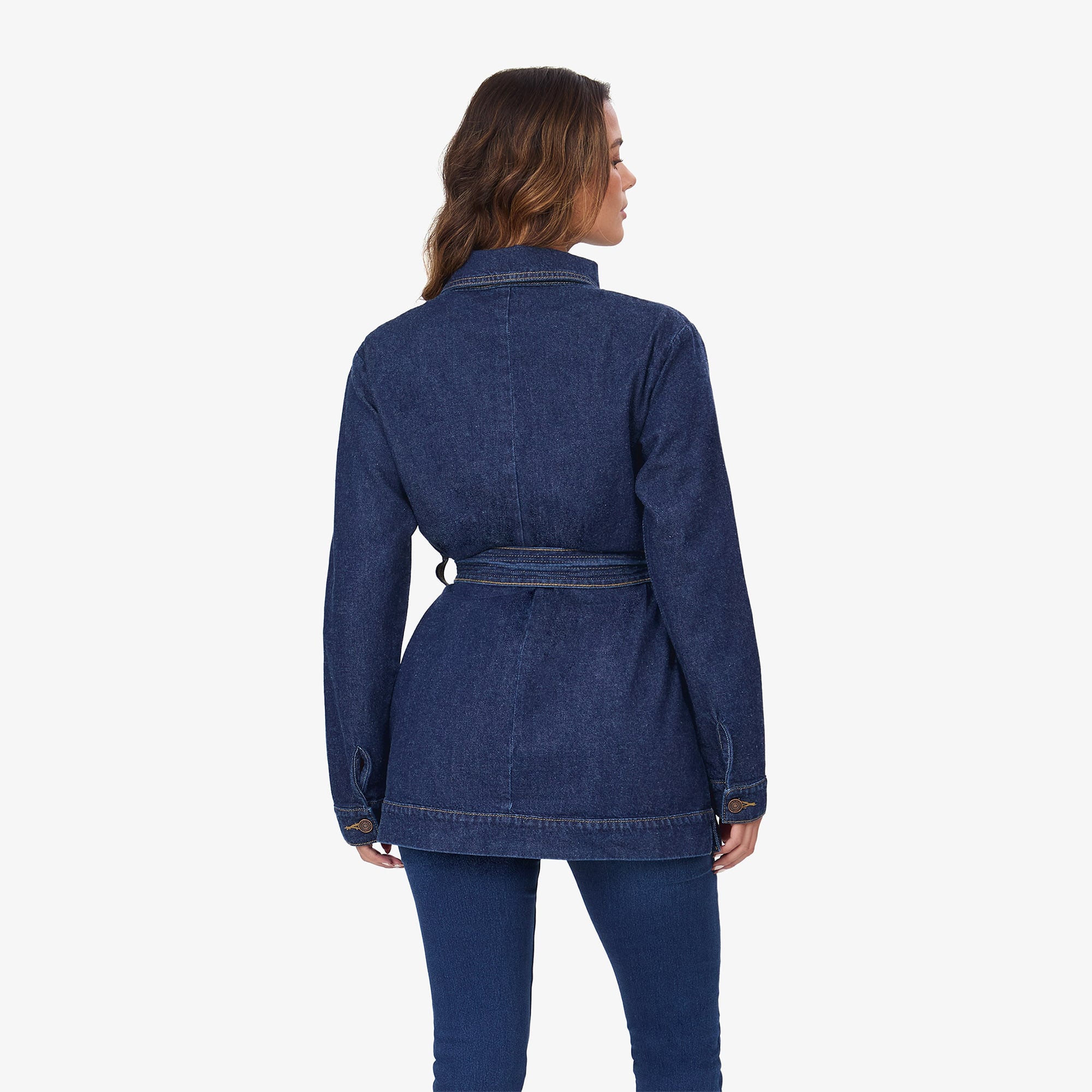 SACO MUJER COTTONS JEANS AZUL VEGA REGULAR - 4