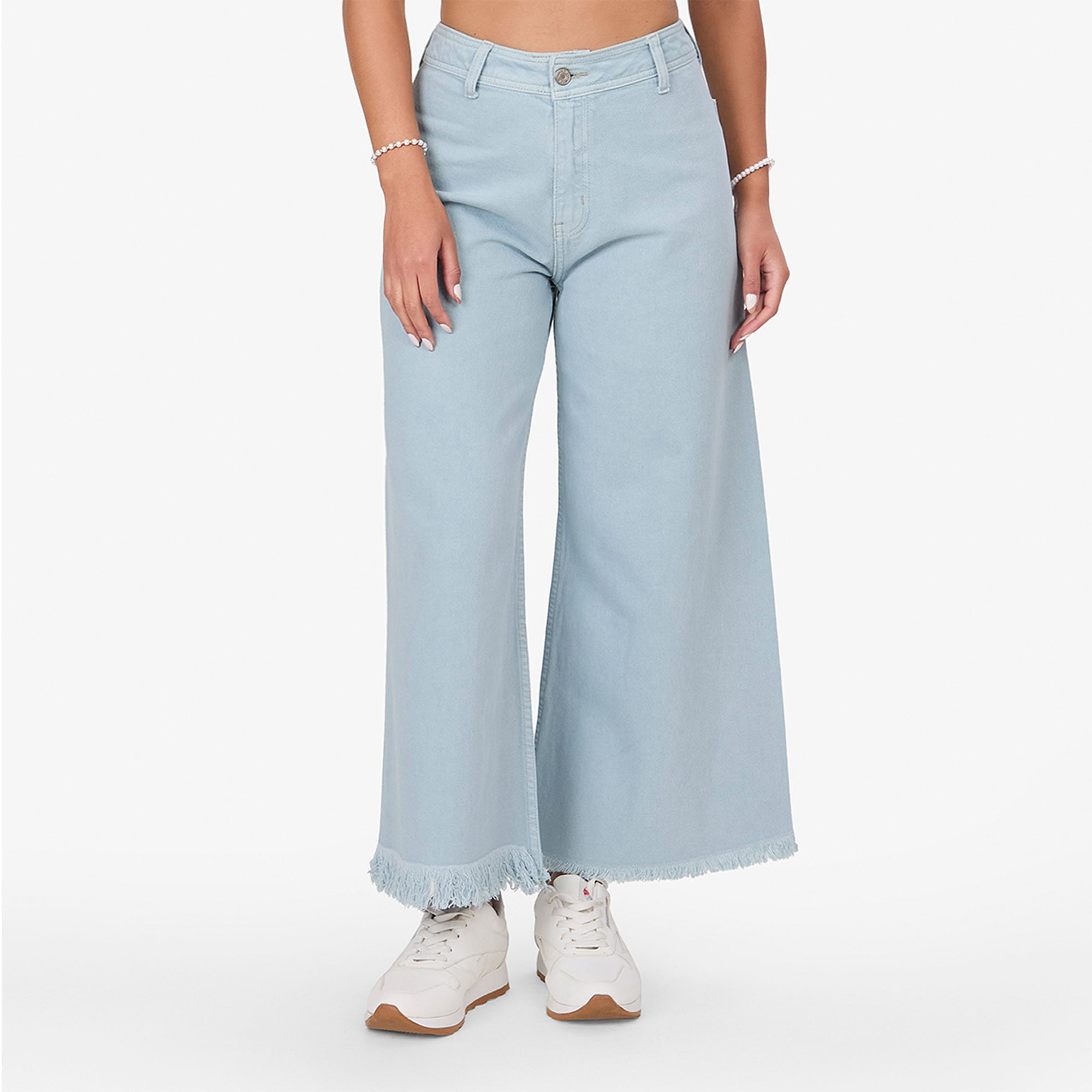 JEANS MUJER COTTONS JEANS ACERO CATALINA WIDELEG CROPPED - 1