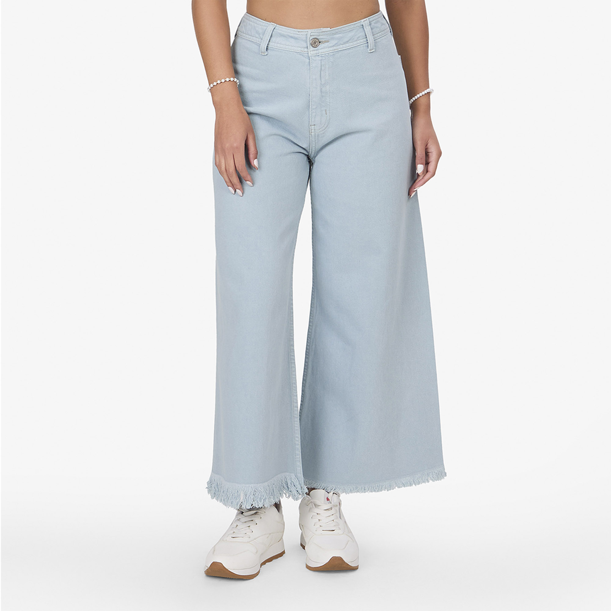 JEANS MUJER COTTONS JEANS ACERO CATALINA WIDELEG CROPPED - 1