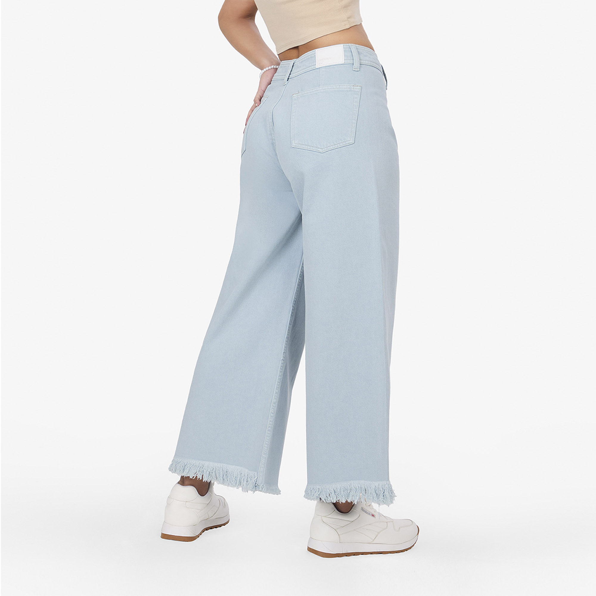 JEANS MUJER COTTONS JEANS ACERO CATALINA WIDELEG CROPPED - 3