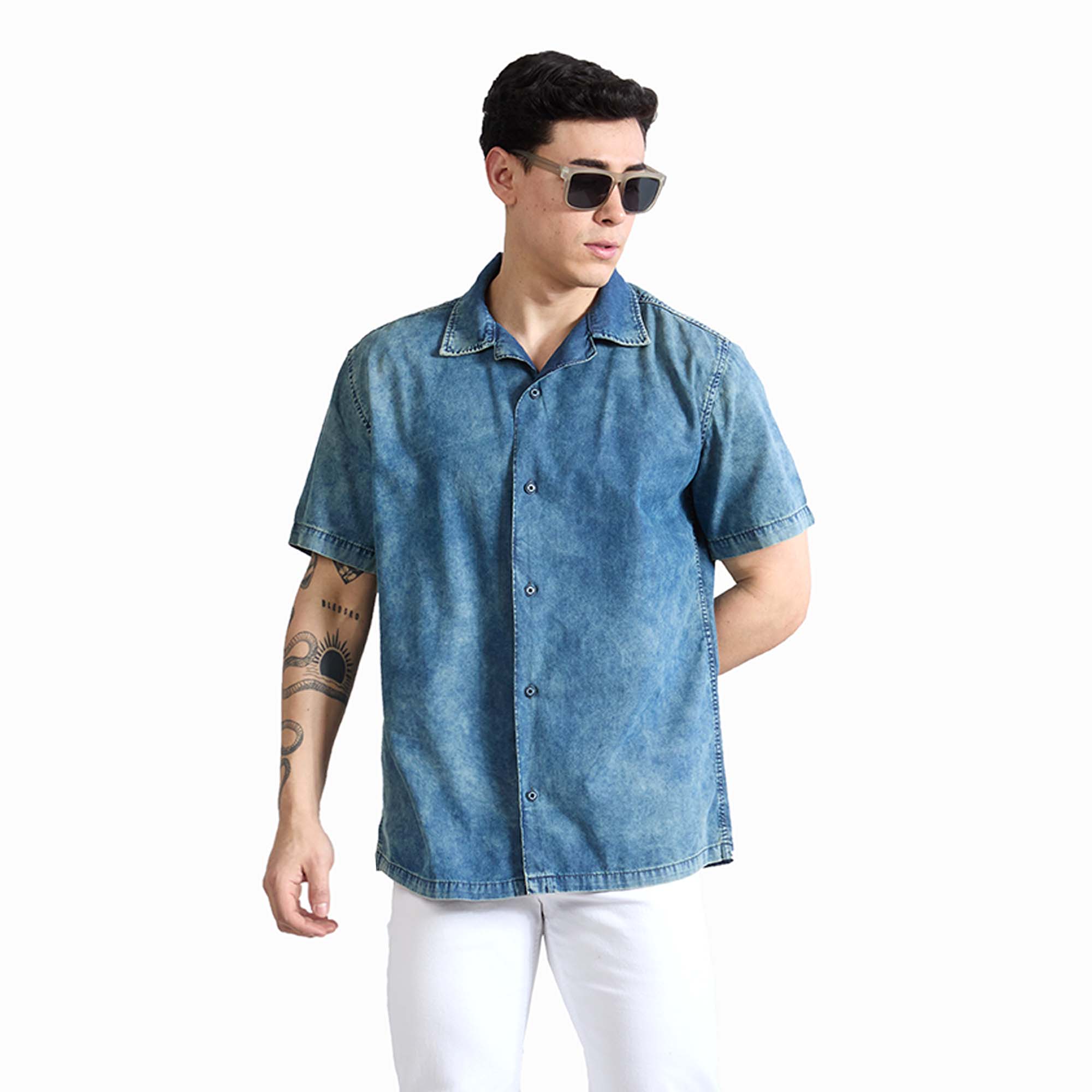 CAMISA PARA HOMBRE OVERSIZE AXEL - 1