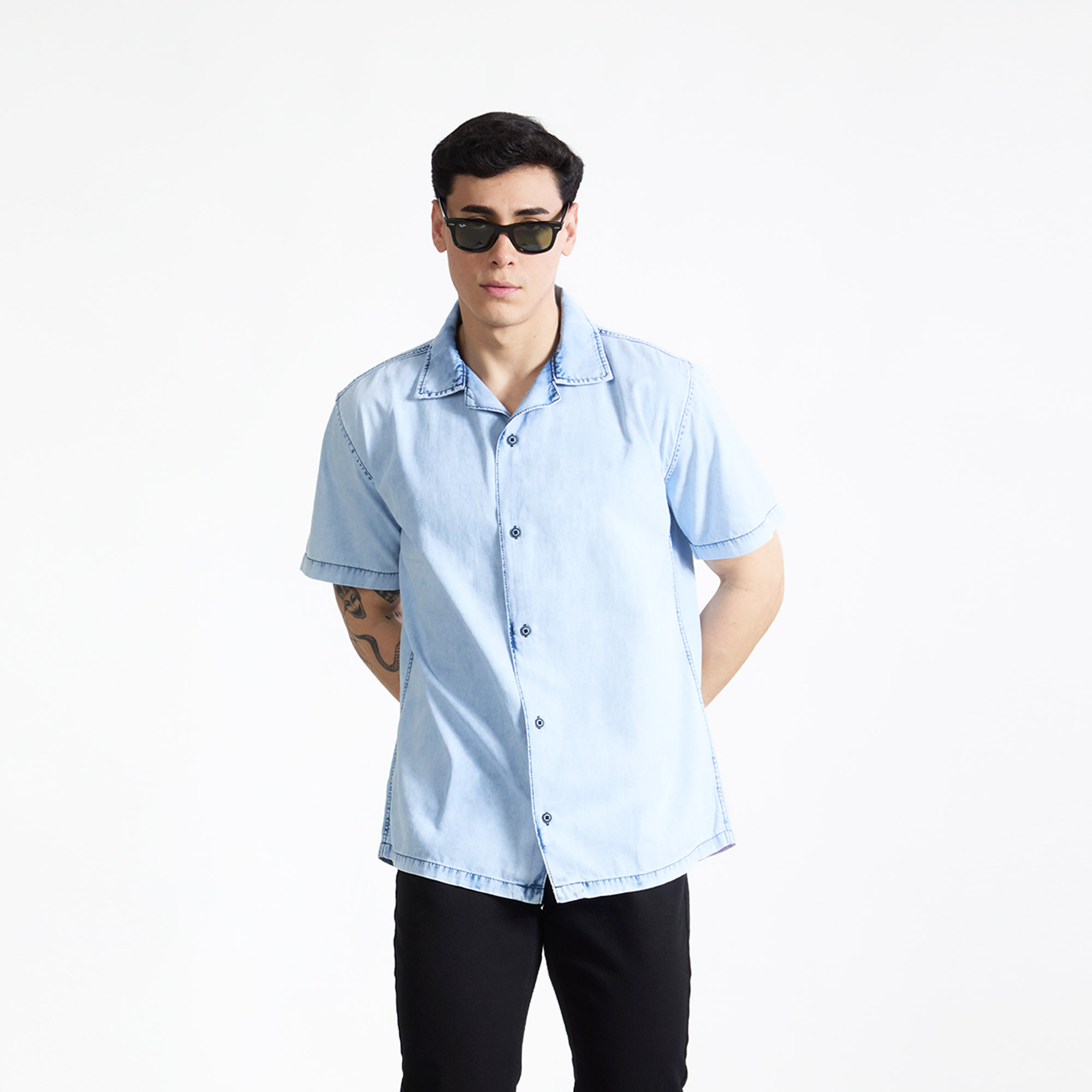 CAMISA PARA HOMBRE OVERSIZE AXEL - 1
