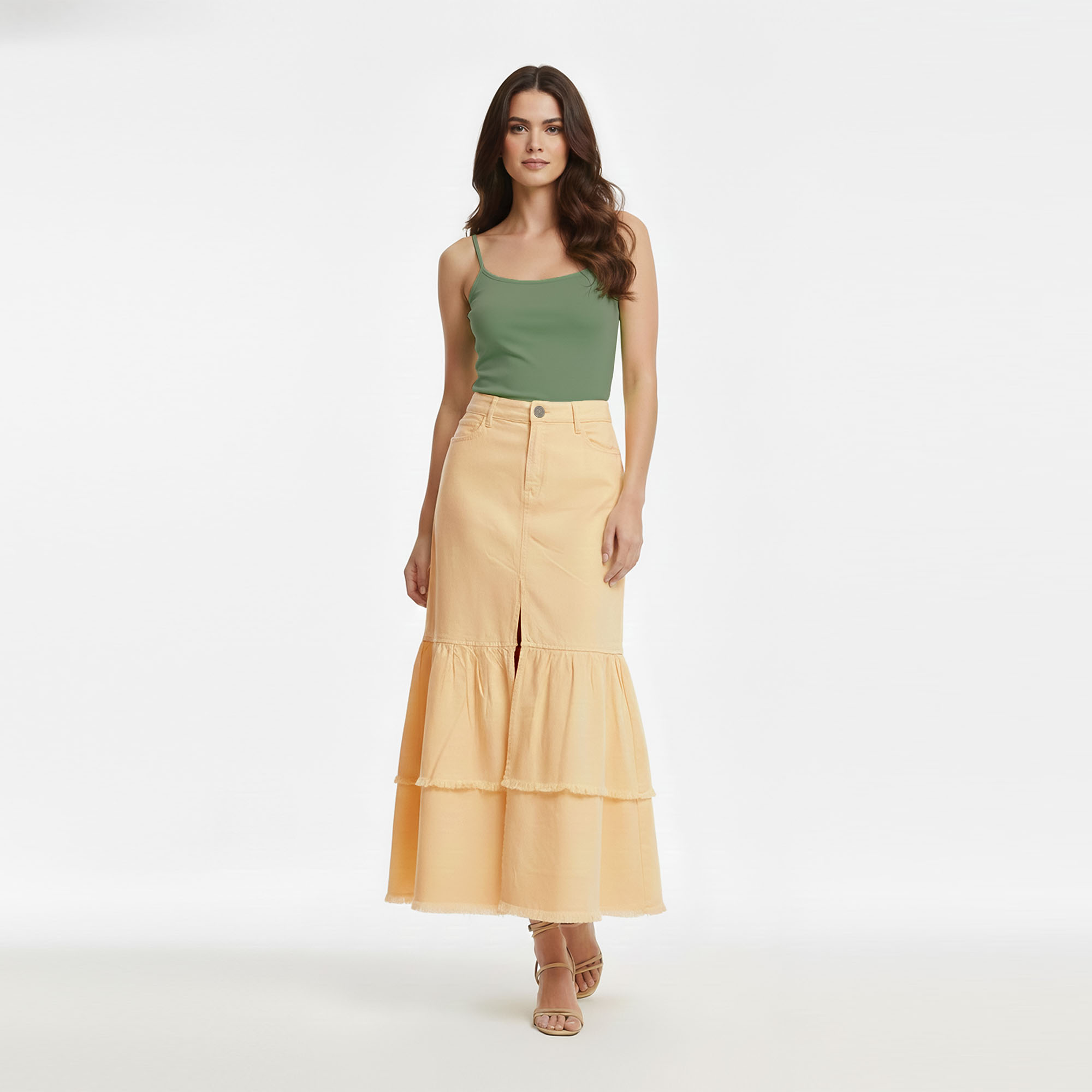 MAXI FALDA  MUJER COTTONS JEANS SEFORA - 1