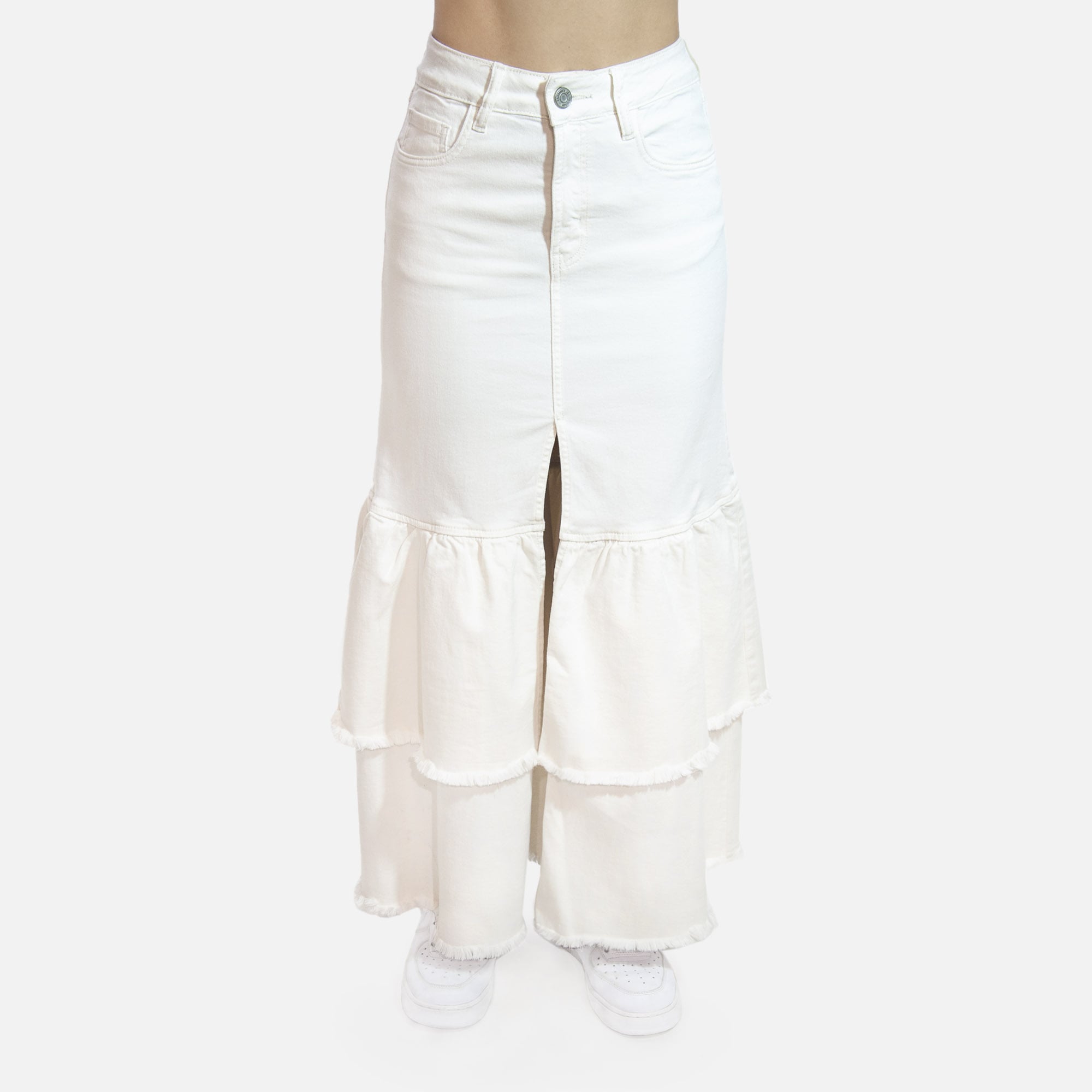 MAXI FALDA MUJER COTTONS JEANS SEFORA - 2