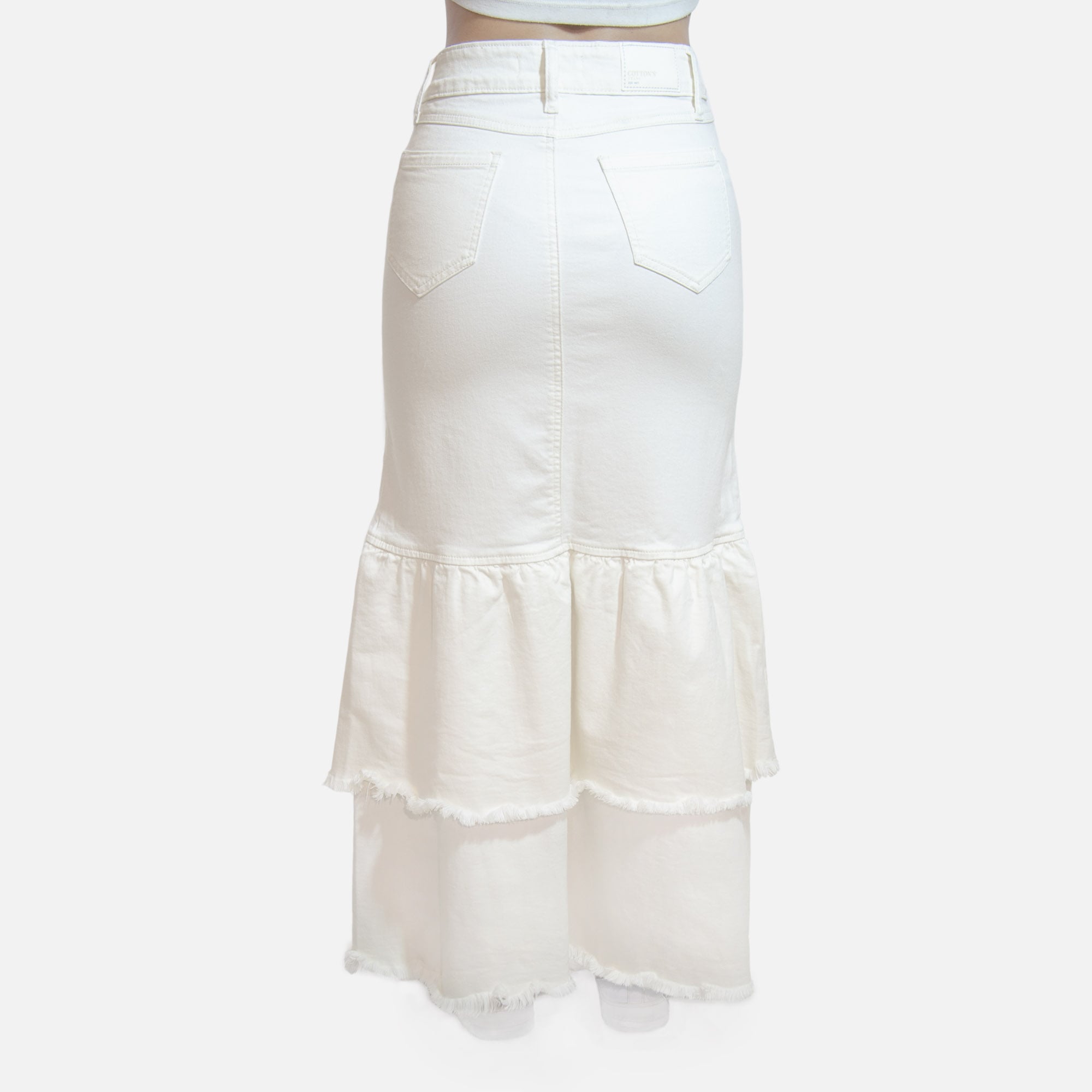 MAXI FALDA MUJER COTTONS JEANS SEFORA - 3