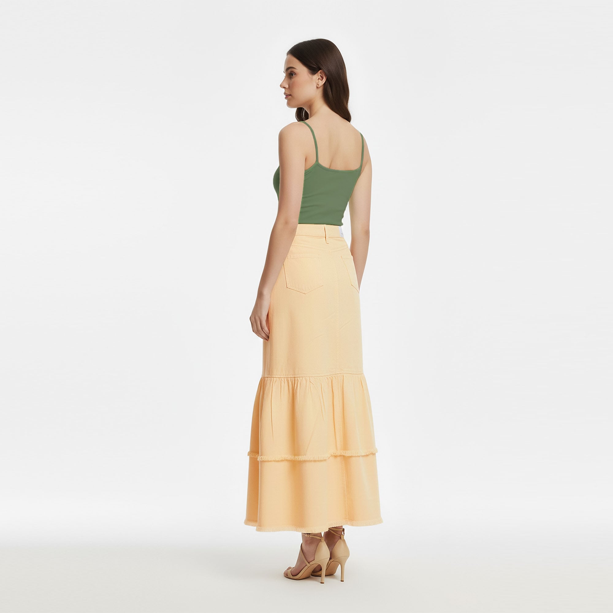MAXI FALDA  MUJER COTTONS JEANS SEFORA - 3