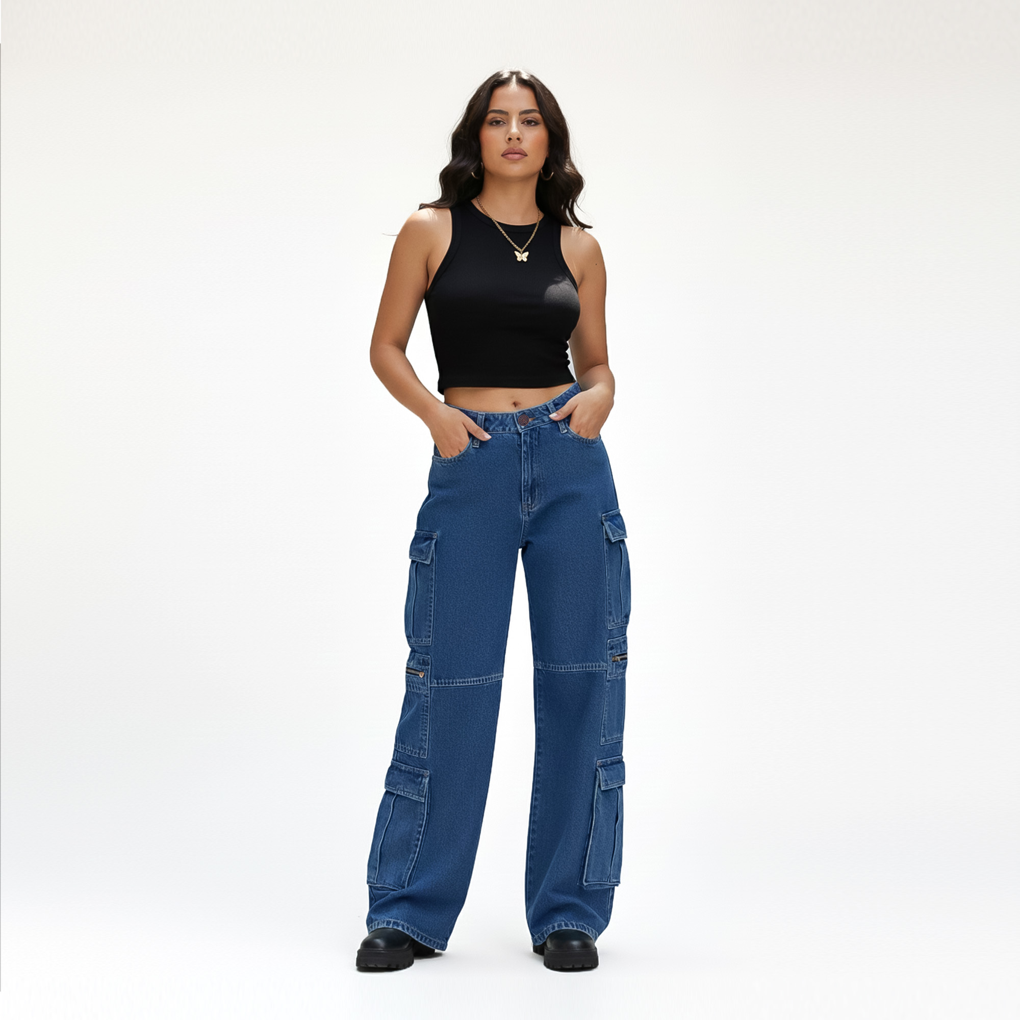 JEAN CARGO PARA MUJER ESTEFANI - 1
