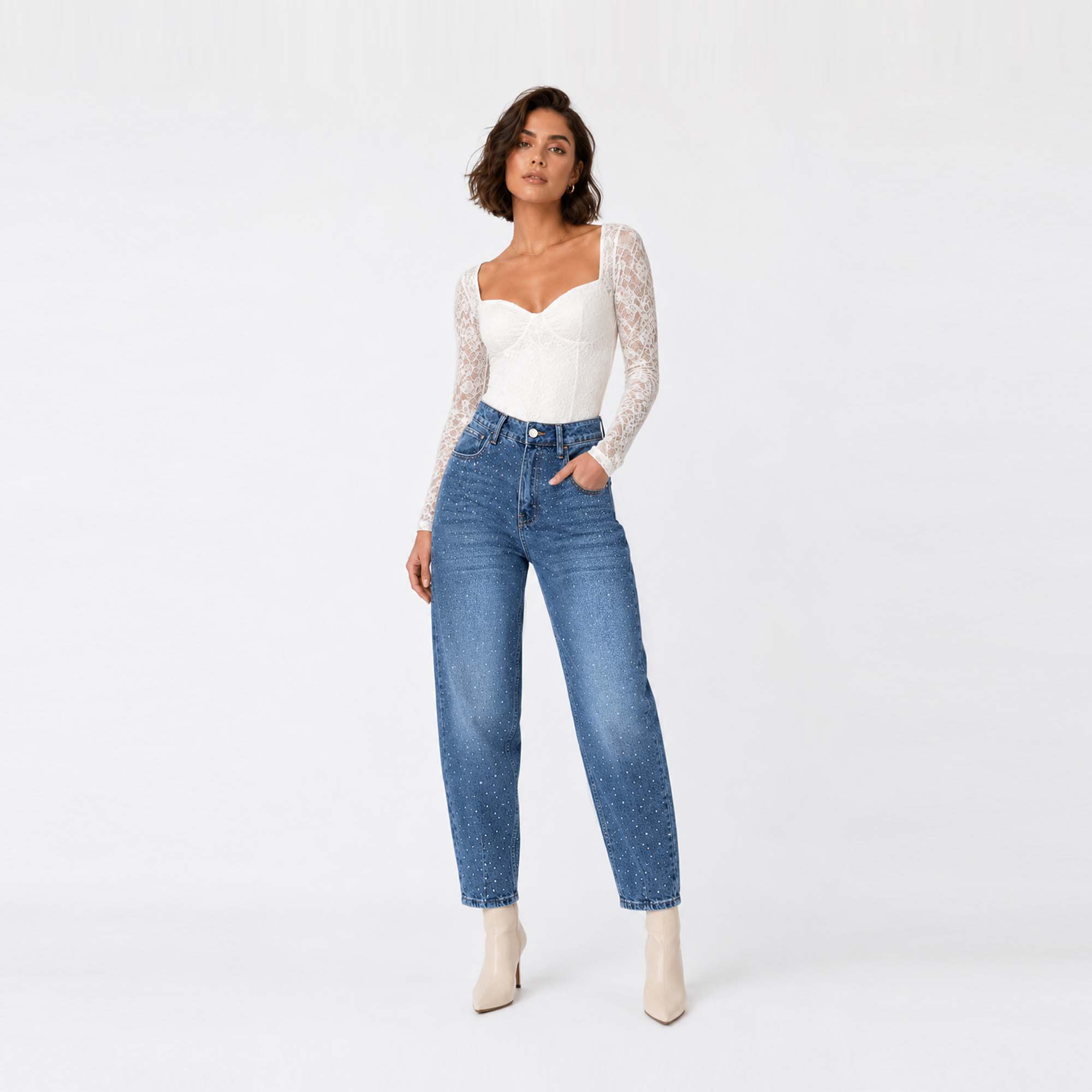 JEAN SLOUCHY PARA MUJER BETH - 1