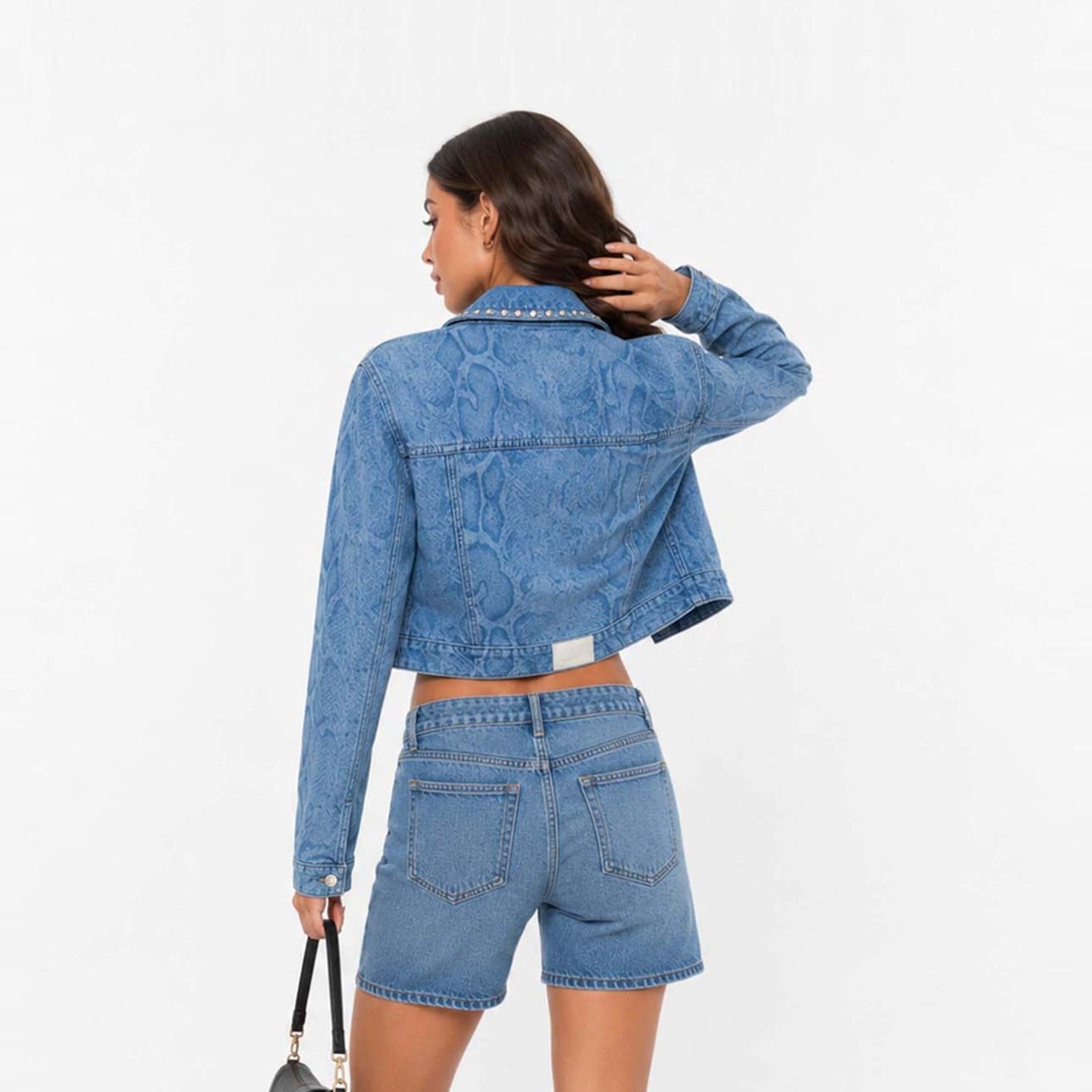 CASACA CROP MUJER COTTONS JEANS MARIANA - 2