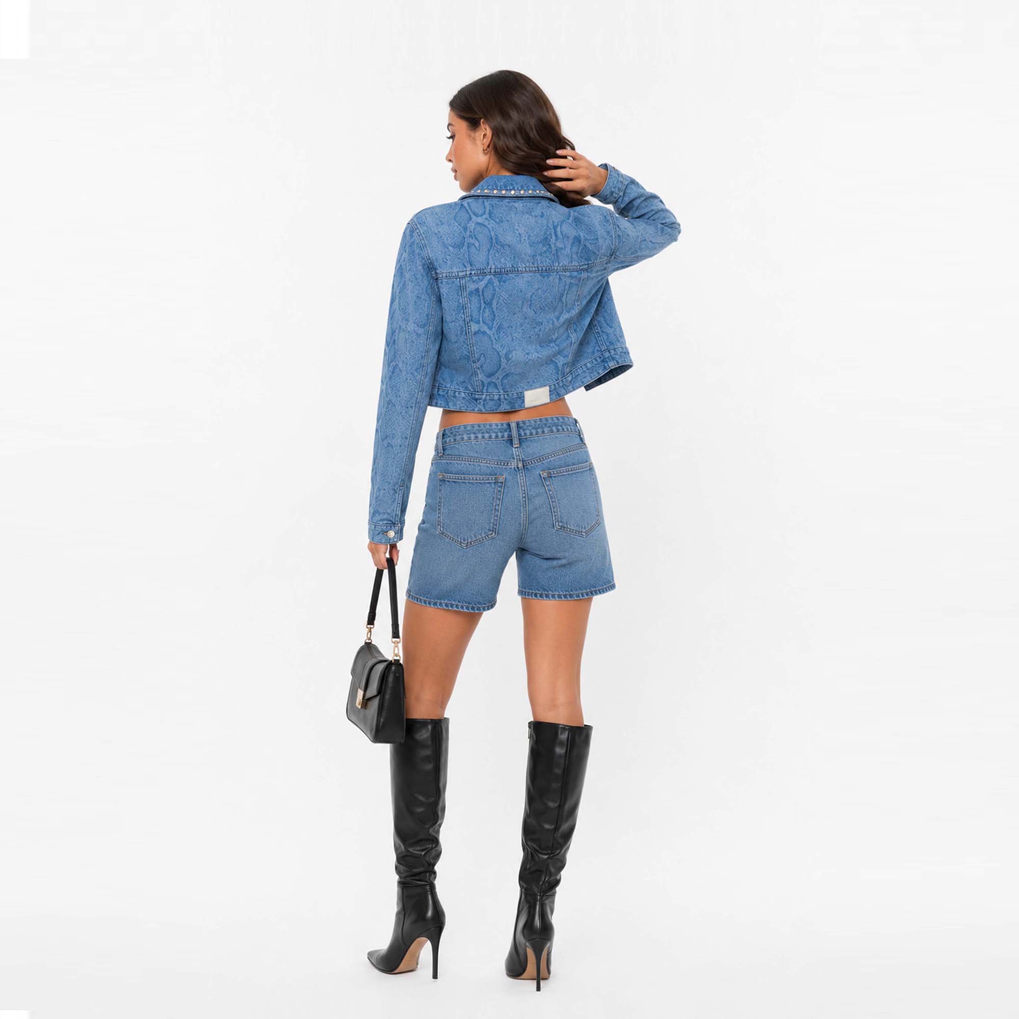 CASACA CROP MUJER COTTONS JEANS MARIANA - 3