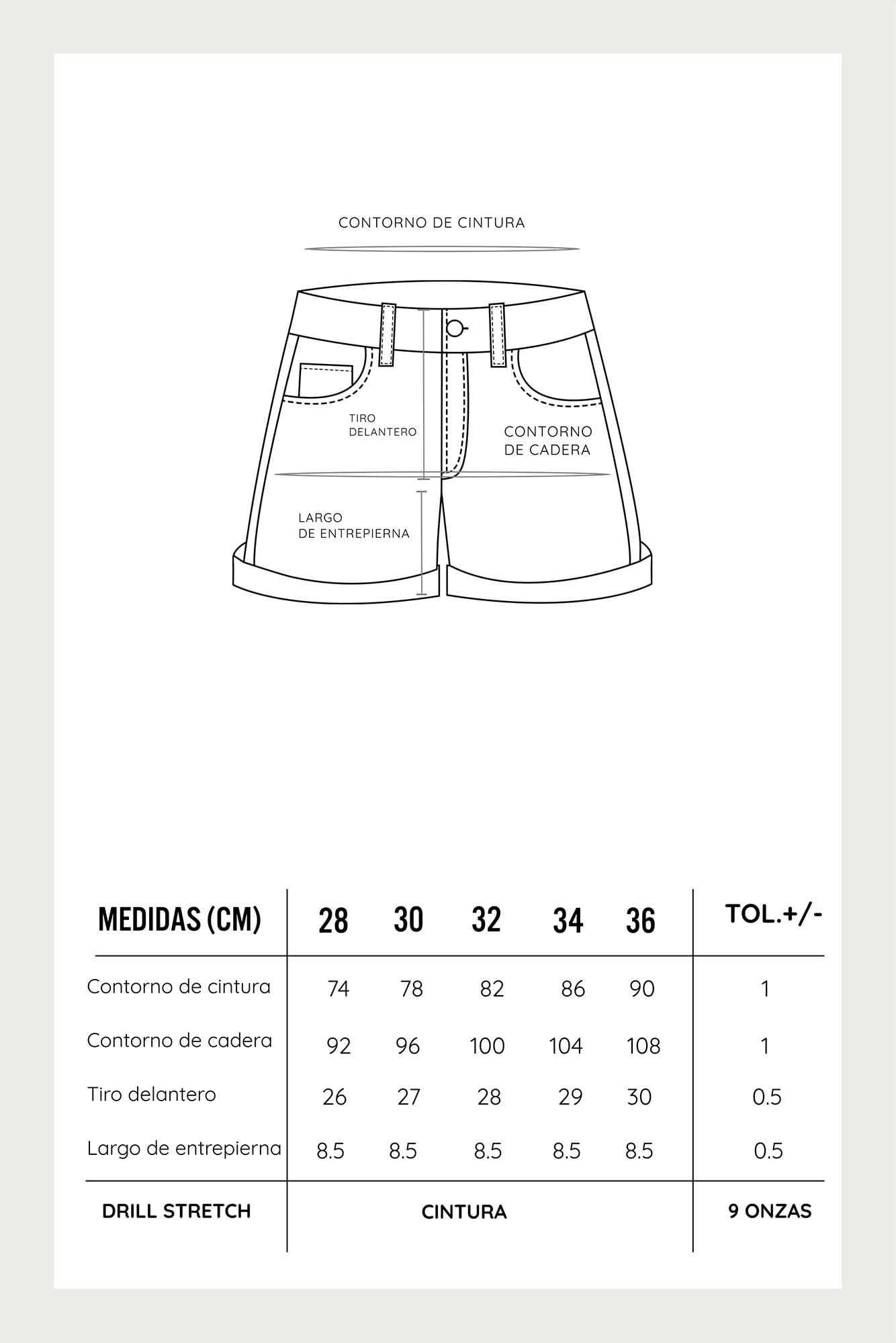 SHORT BÁSICO PARA MUJER COTTONS JEANS CELINA - 4