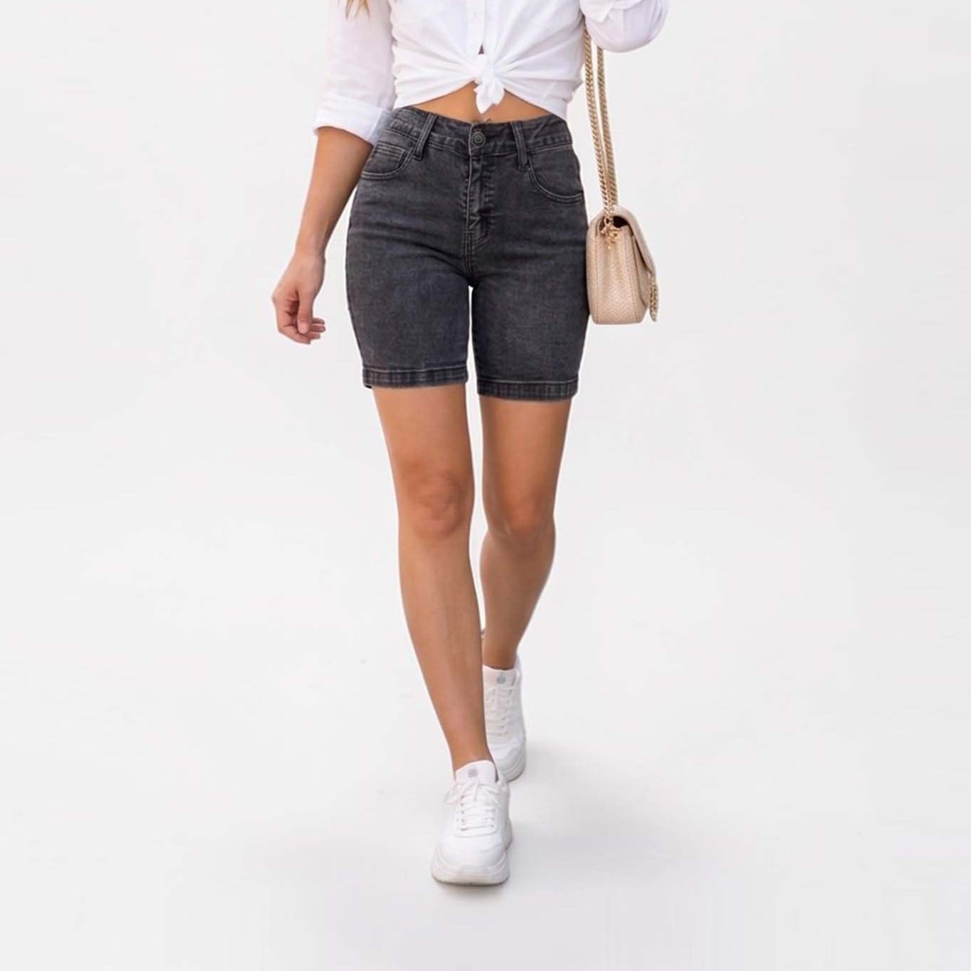BIKER PARA MUJER COTTONS JEANS ANIA - 1