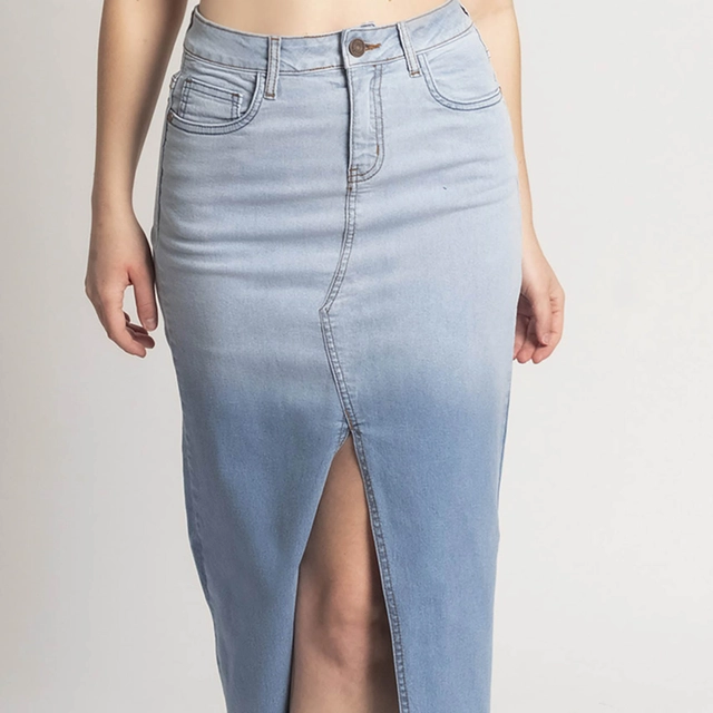 FALDA MIDI SLIM MUJER COTTONS JEANS IRLANDA - 2