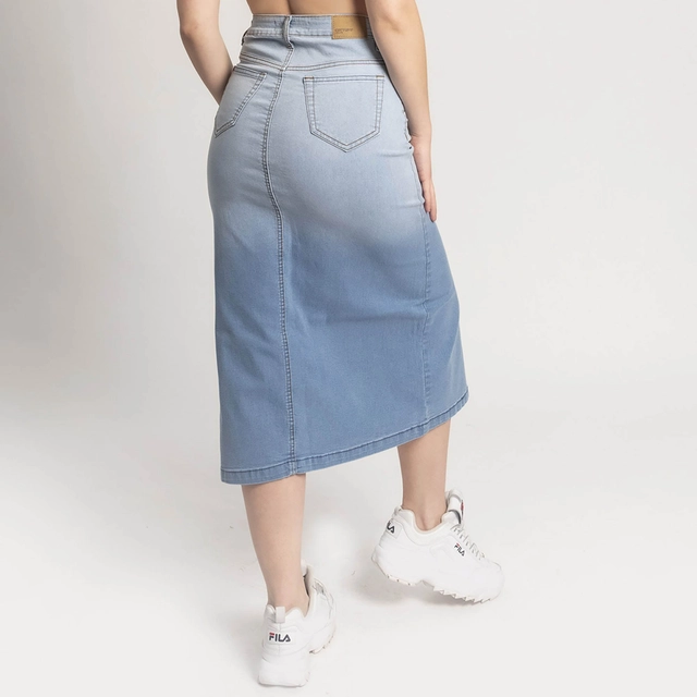FALDA MIDI SLIM MUJER COTTONS JEANS IRLANDA - 3