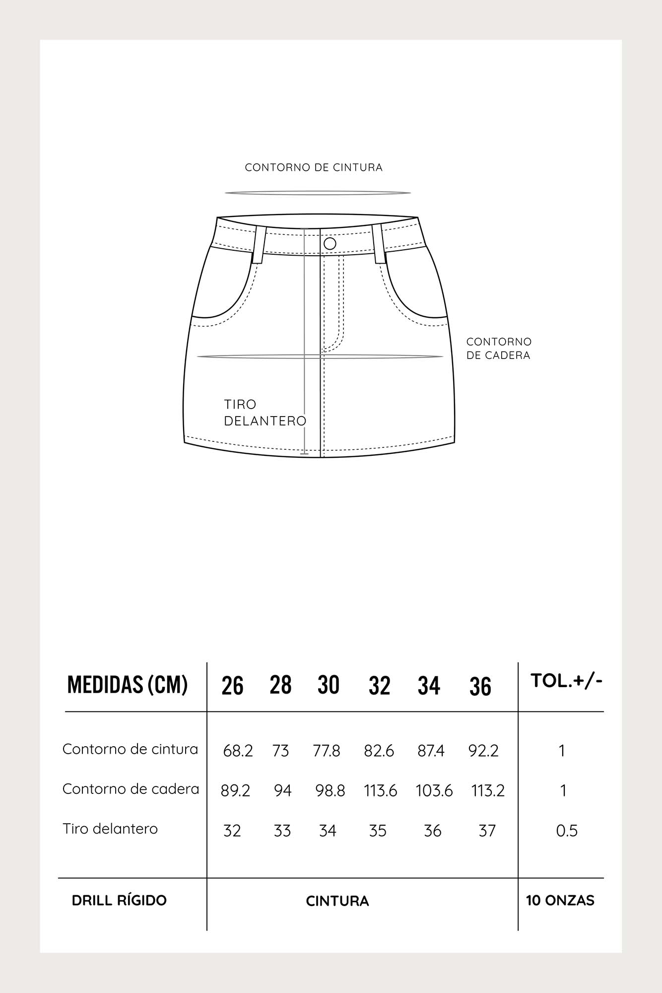MINIFALDA PARA MUJER COTTONS JEANS CRUZ - 5