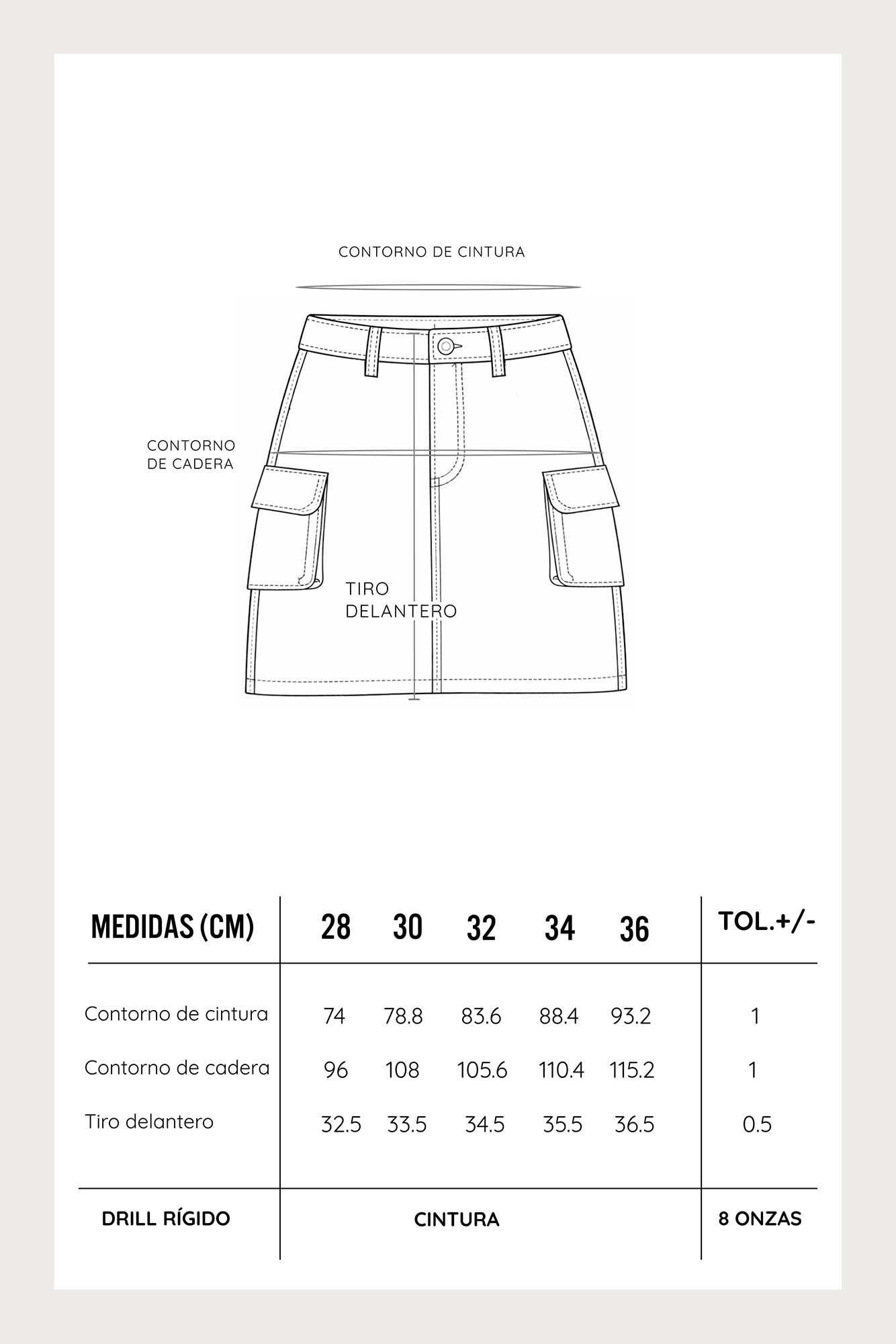 FALDASHORT CARGO PARA MUJER COTTONS JEANS AGATA - 4