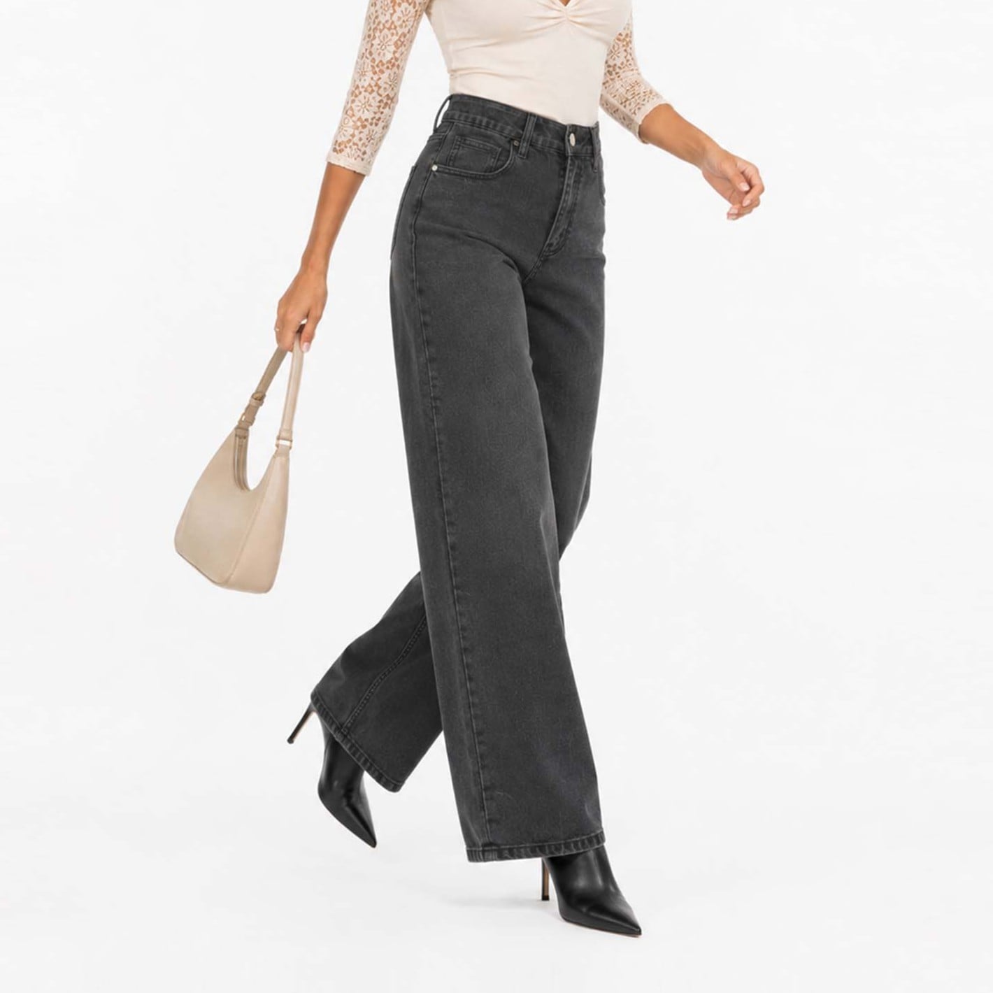 JEAN WIDE LEG PARA MUJER COTTONS JEANS ALIA - 3