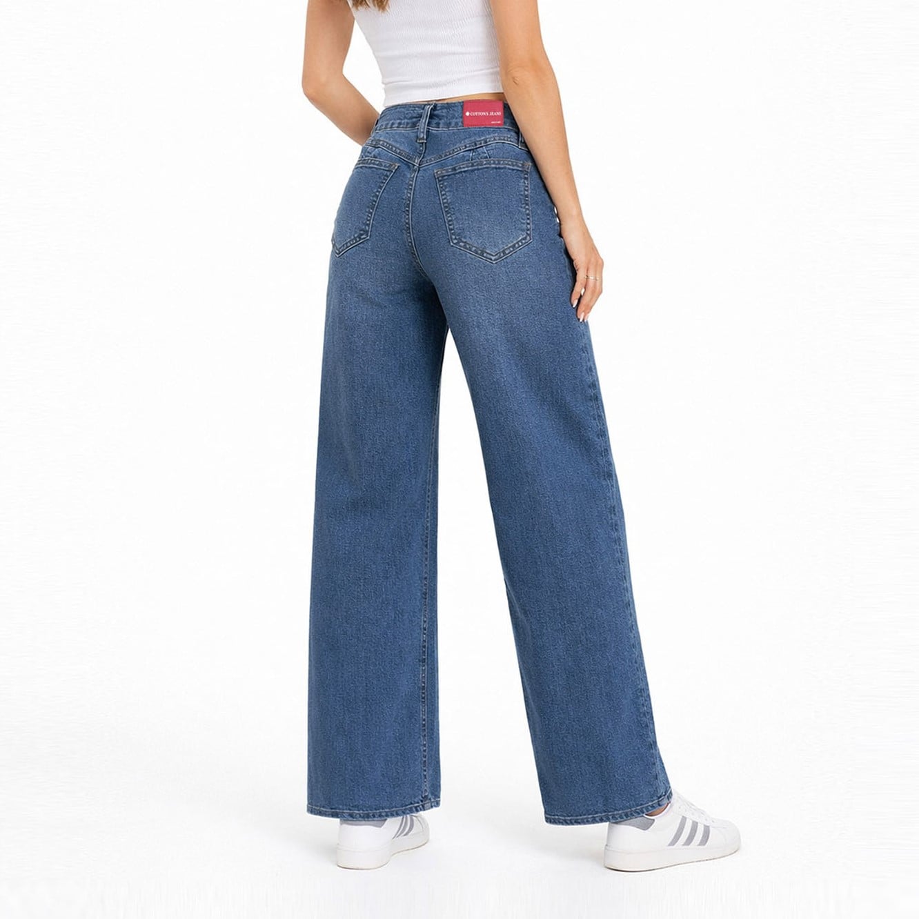 JEAN WIDE LEG PARA MUJER COTTONS JEANS ALIA - 3