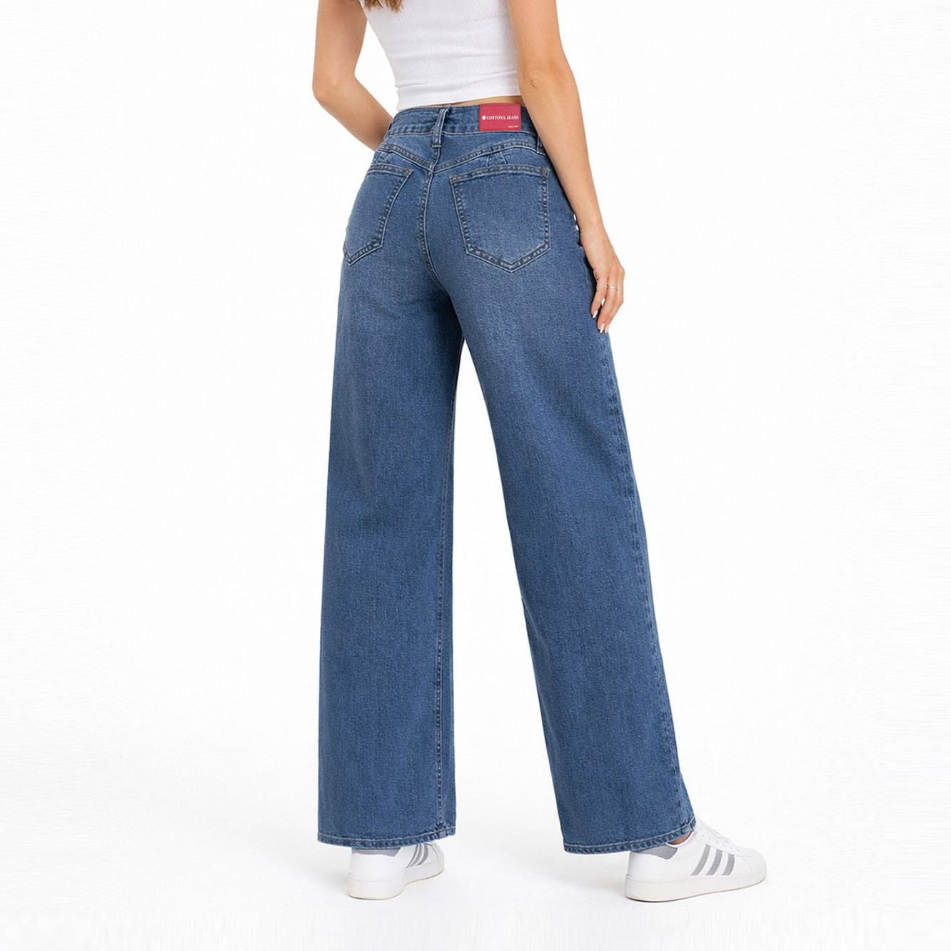 JEAN WIDE LEG PARA MUJER COTTONS JEANS ALIA - 3
