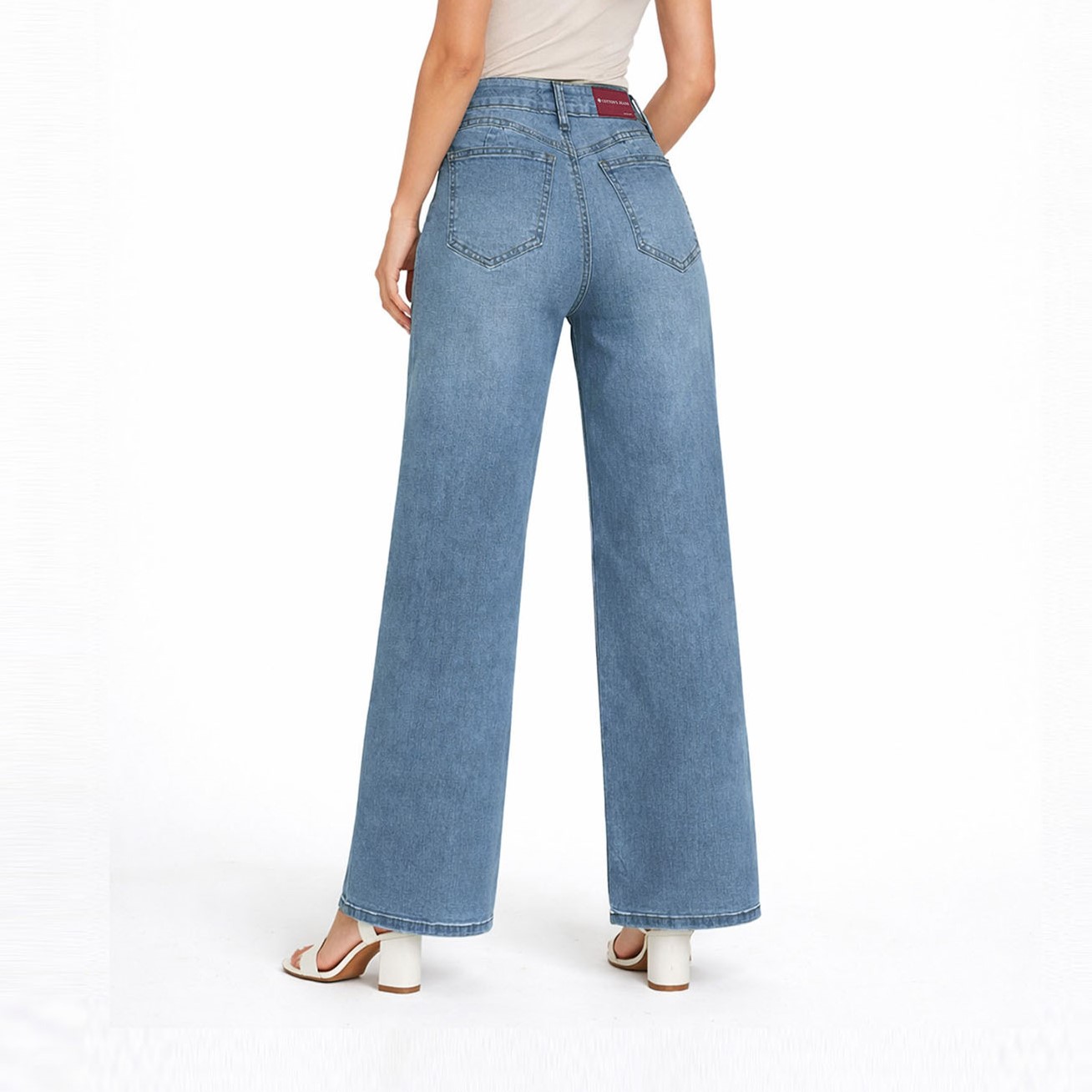 JEAN WIDE LEG PARA MUJER COTTONS JEANS ALIA - 5