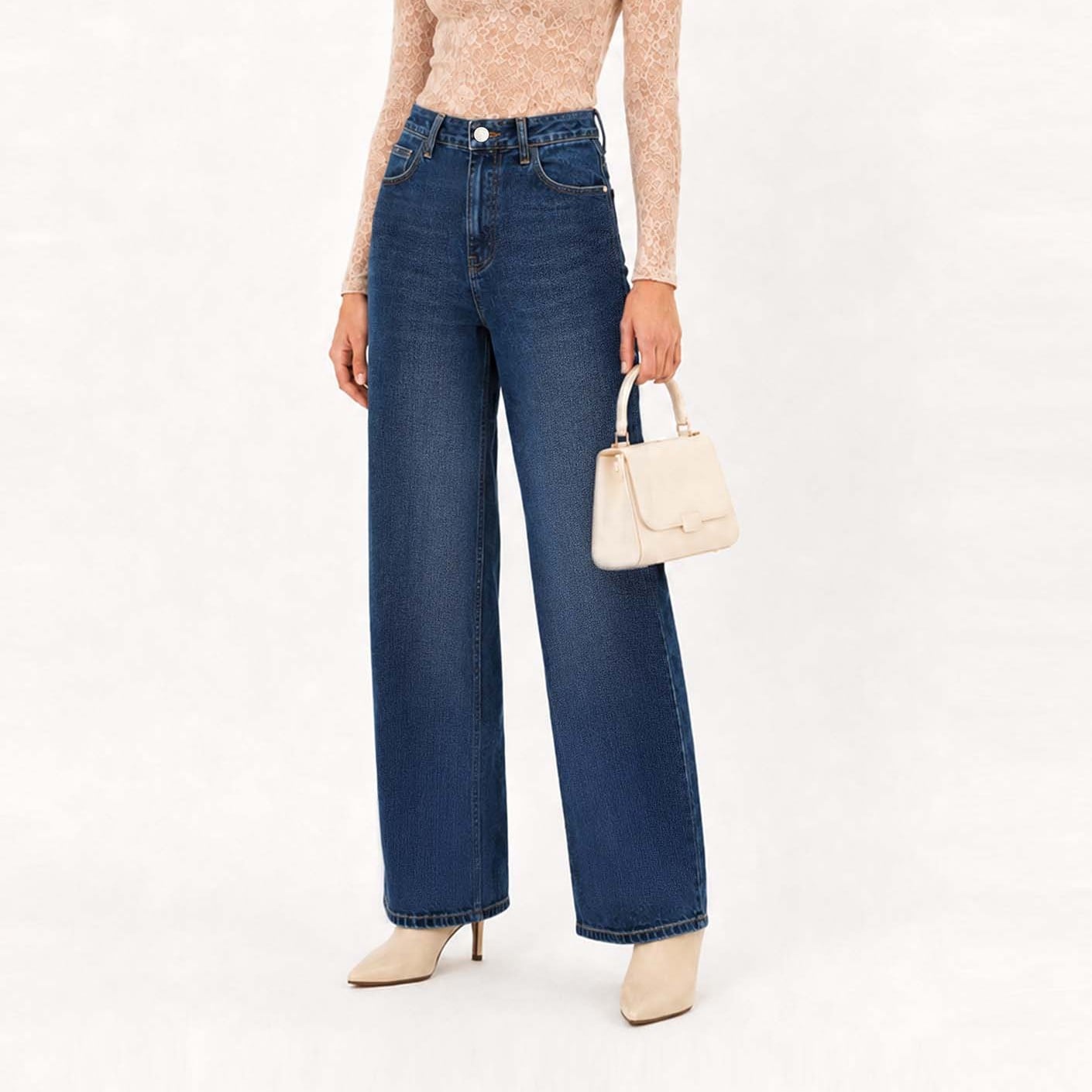 JEAN STRAIGHT LEG COTTONS JEANS PARA MUJER ARIADNE - 1