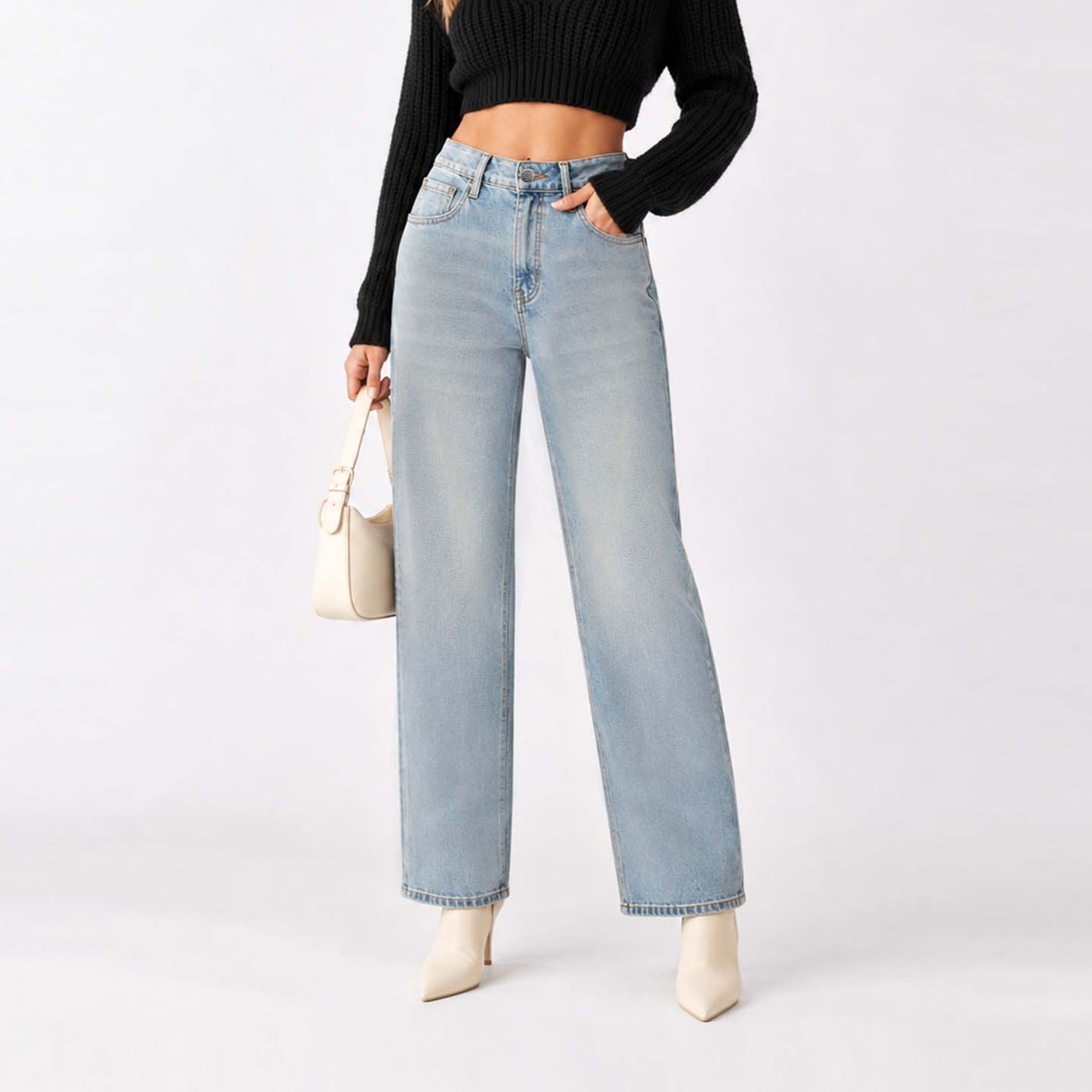 JEAN STRAIGHT PARA MUJER COTTONS JEANS ARIADNE - 1