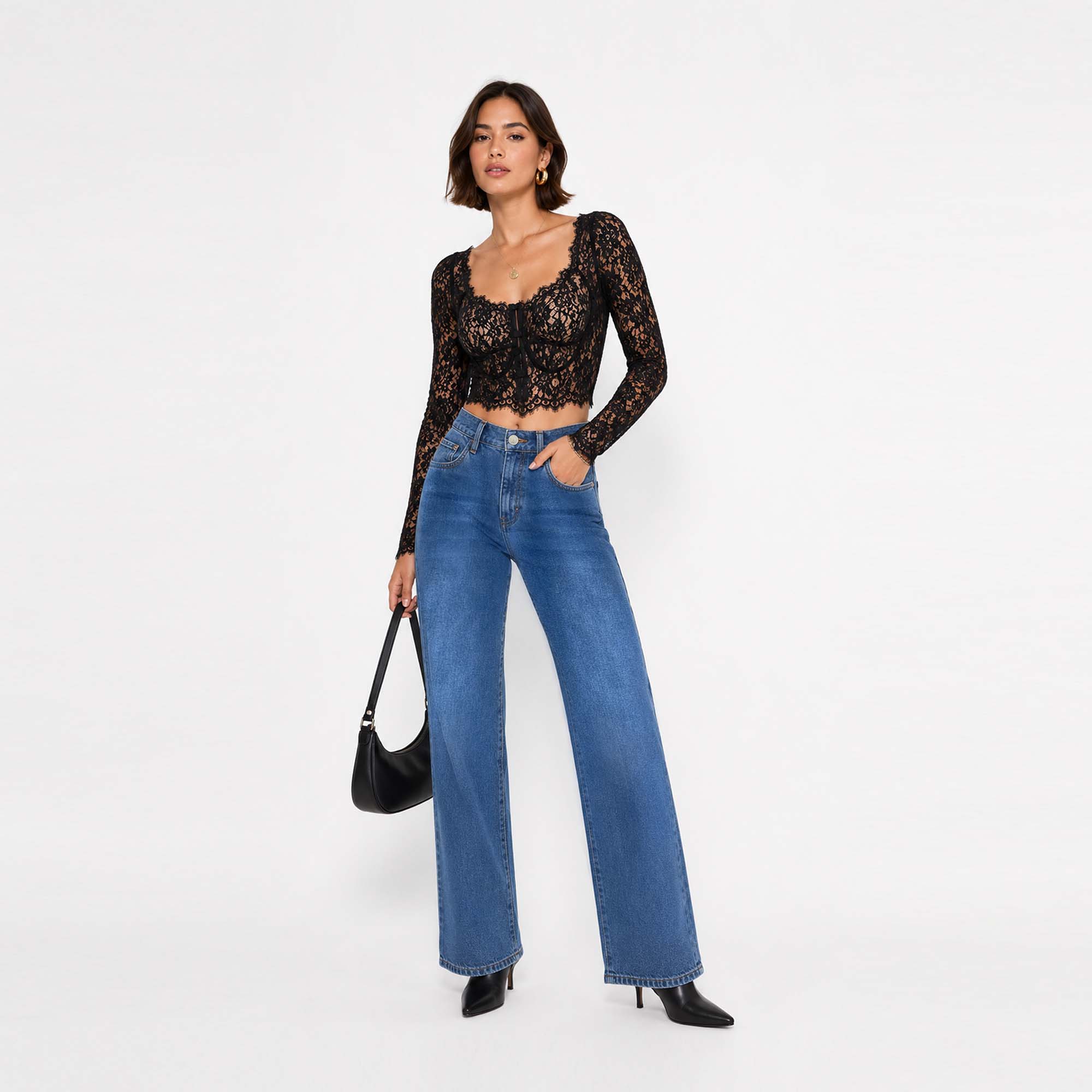 JEAN STRAIGHT PARA MUJER COTTONS JEANS ARIADNE - 2