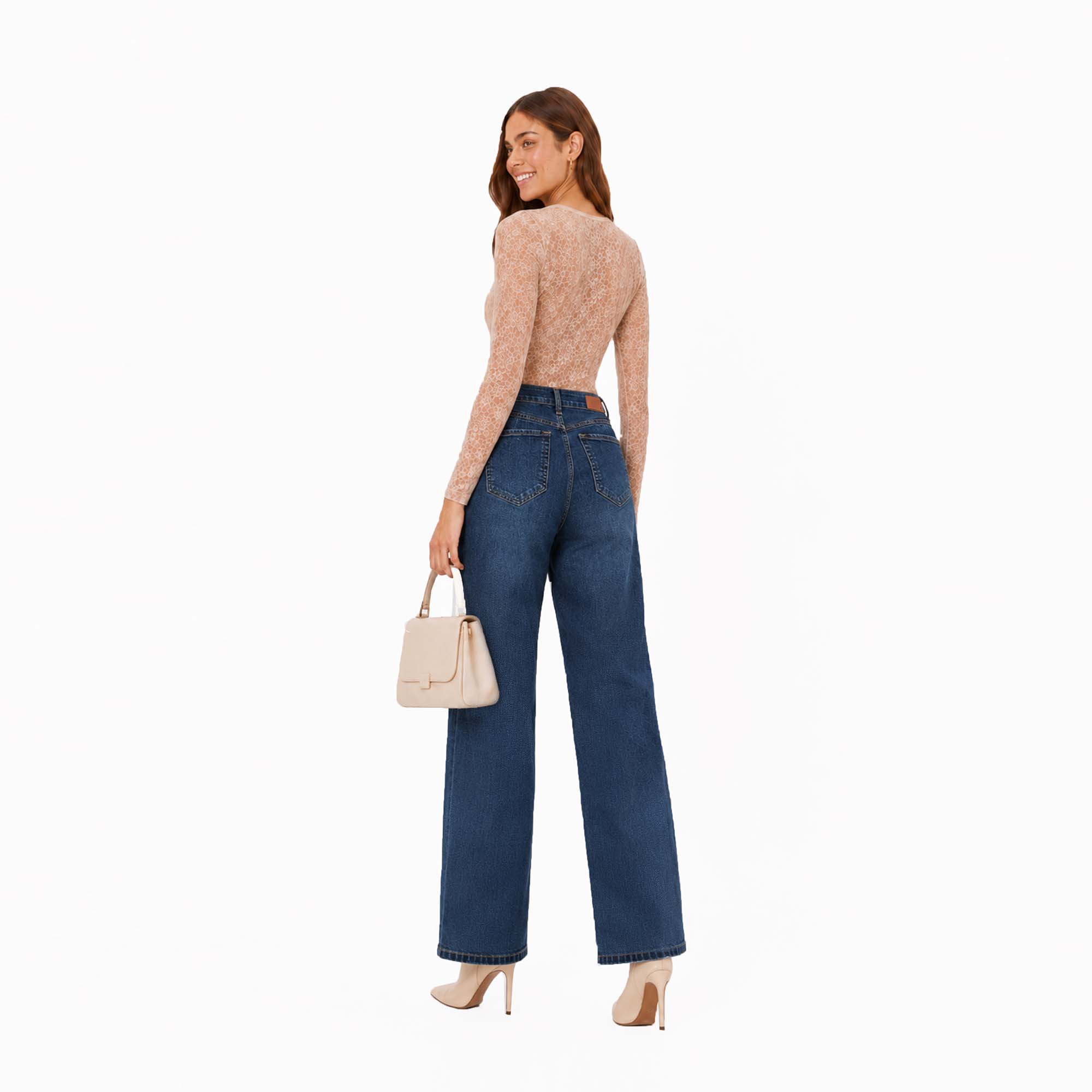 JEAN STRAIGHT LEG COTTONS JEANS PARA MUJER ARIADNE - 2