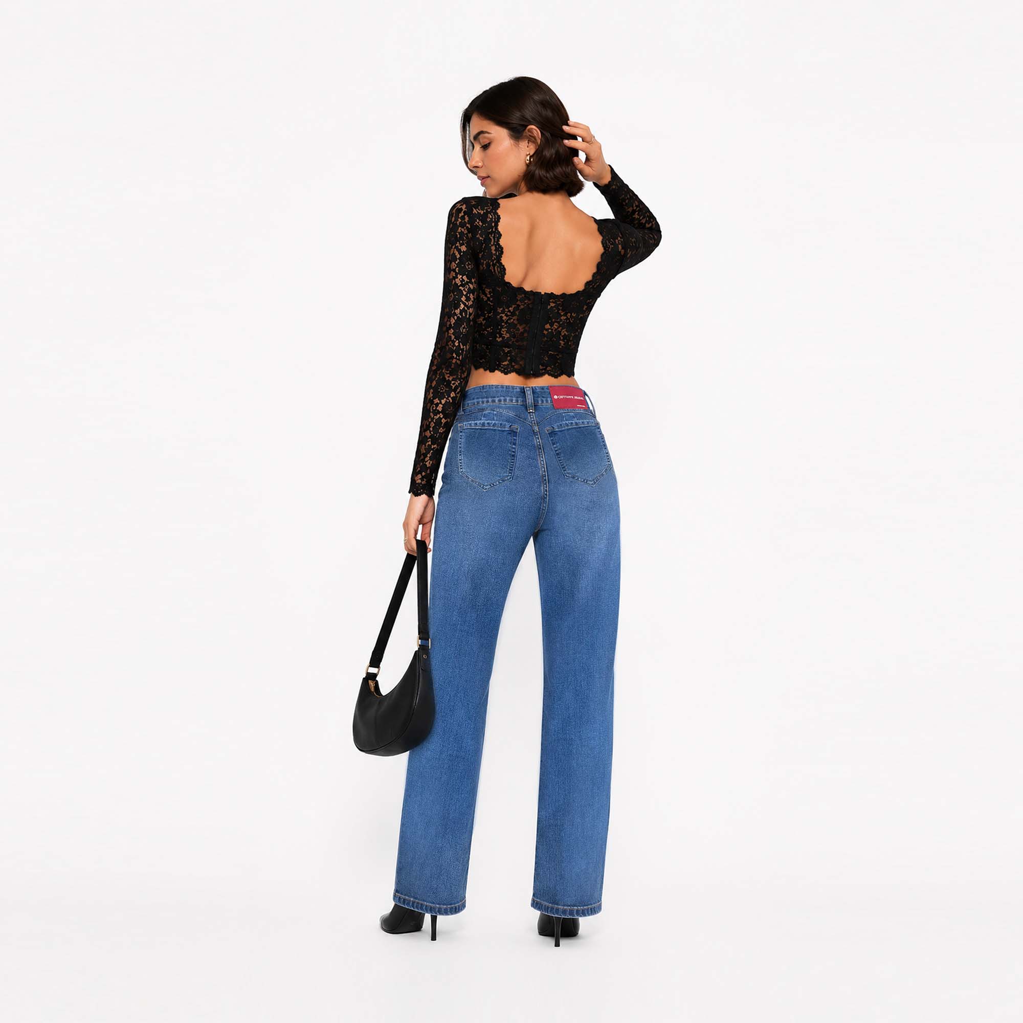 JEAN STRAIGHT PARA MUJER COTTONS JEANS ARIADNE - 4