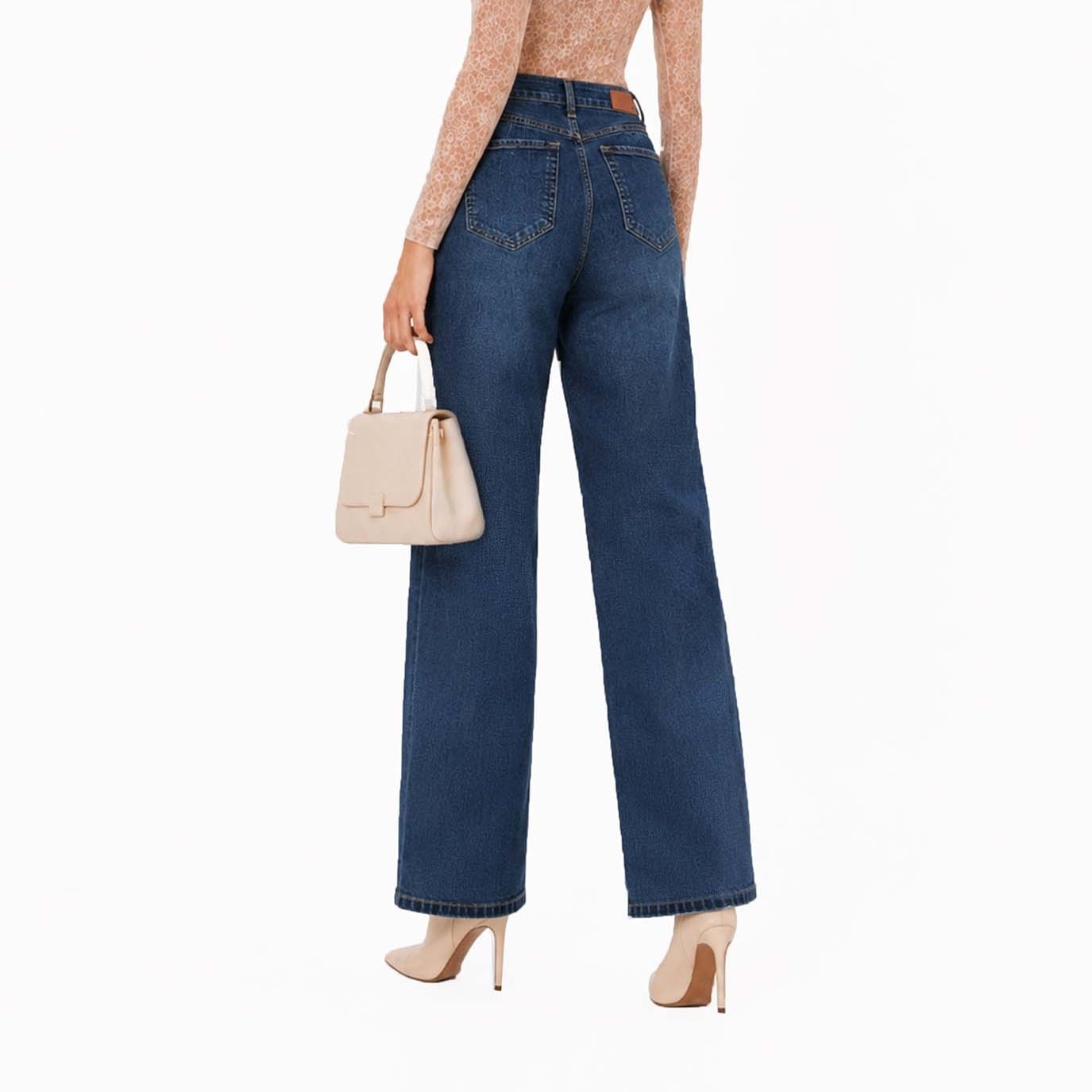 JEAN STRAIGHT LEG COTTONS JEANS PARA MUJER ARIADNE - 4