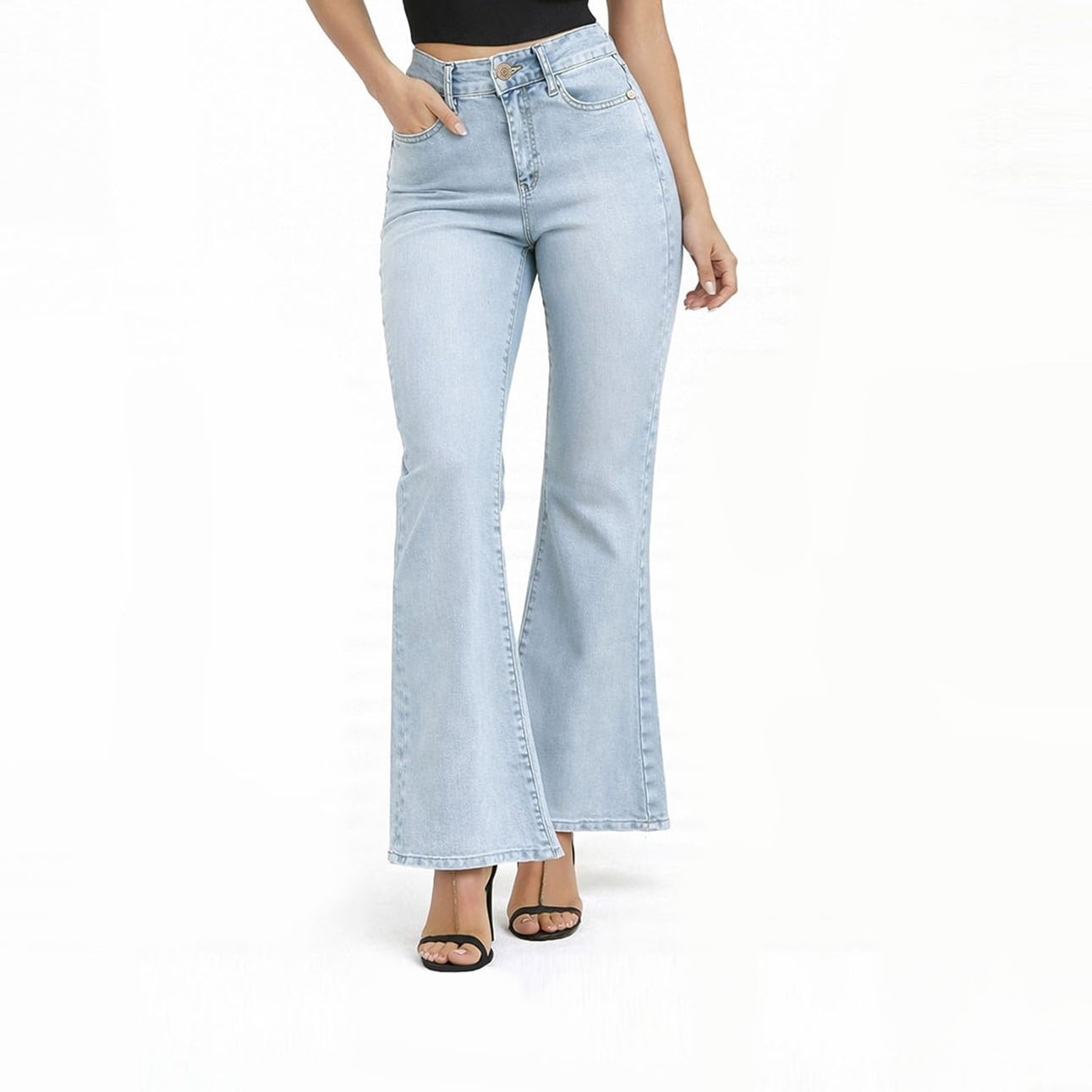 JEAN FLARE COTTONS JEANS PARA MUJER ARYA - 1