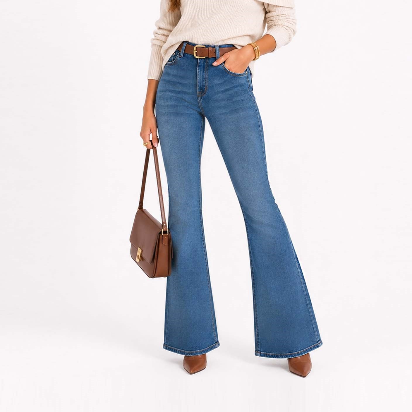 JEAN FLARE COTTONS JEANS PARA MUJER ARYA - 2