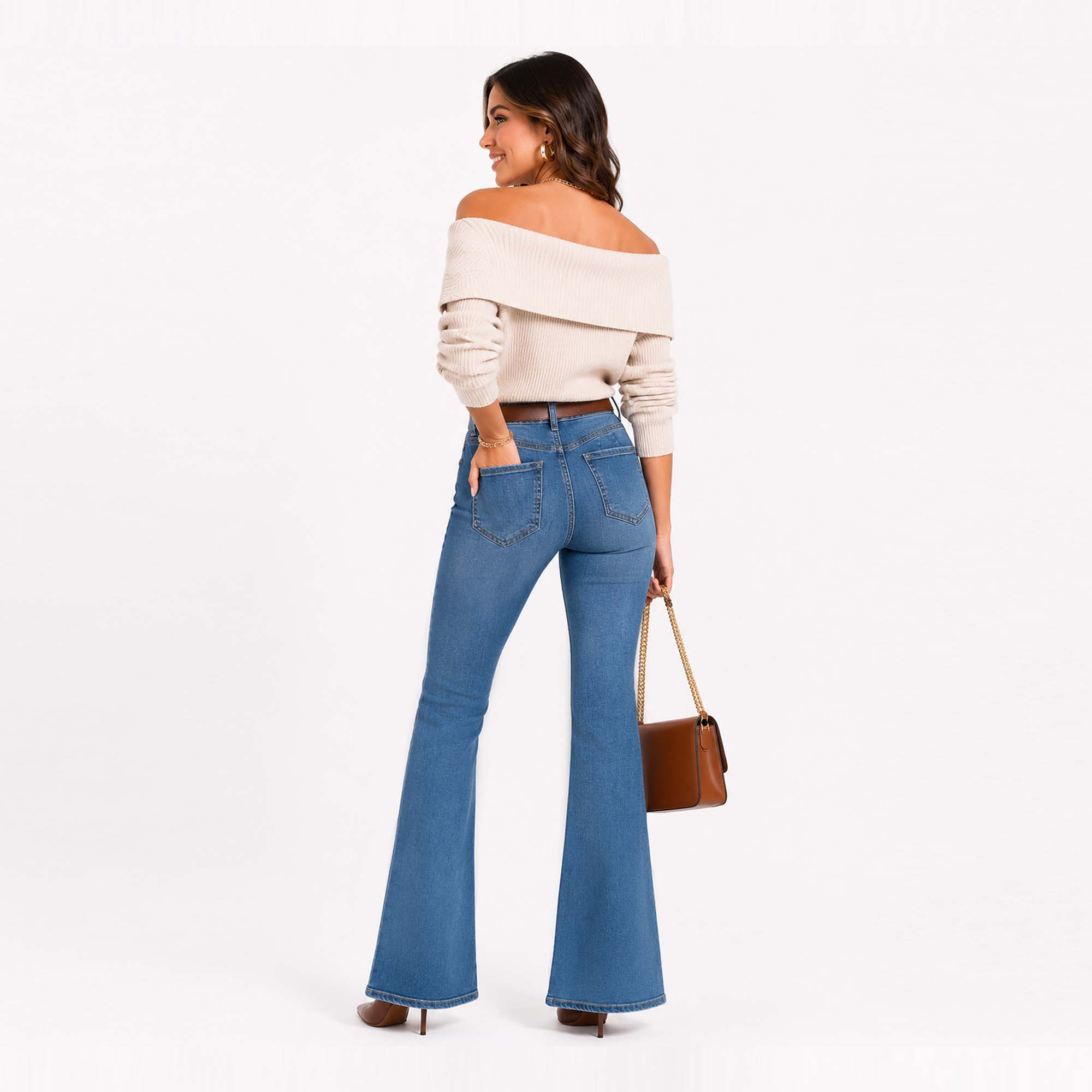 JEAN FLARE COTTONS JEANS PARA MUJER ARYA - 3