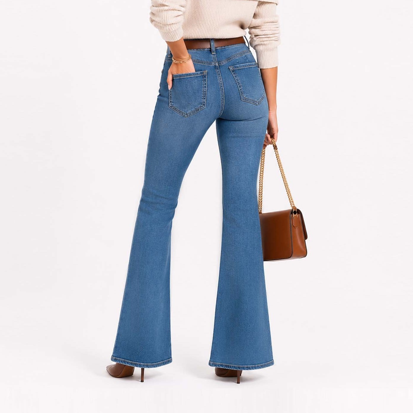 JEAN FLARE COTTONS JEANS PARA MUJER ARYA - 4