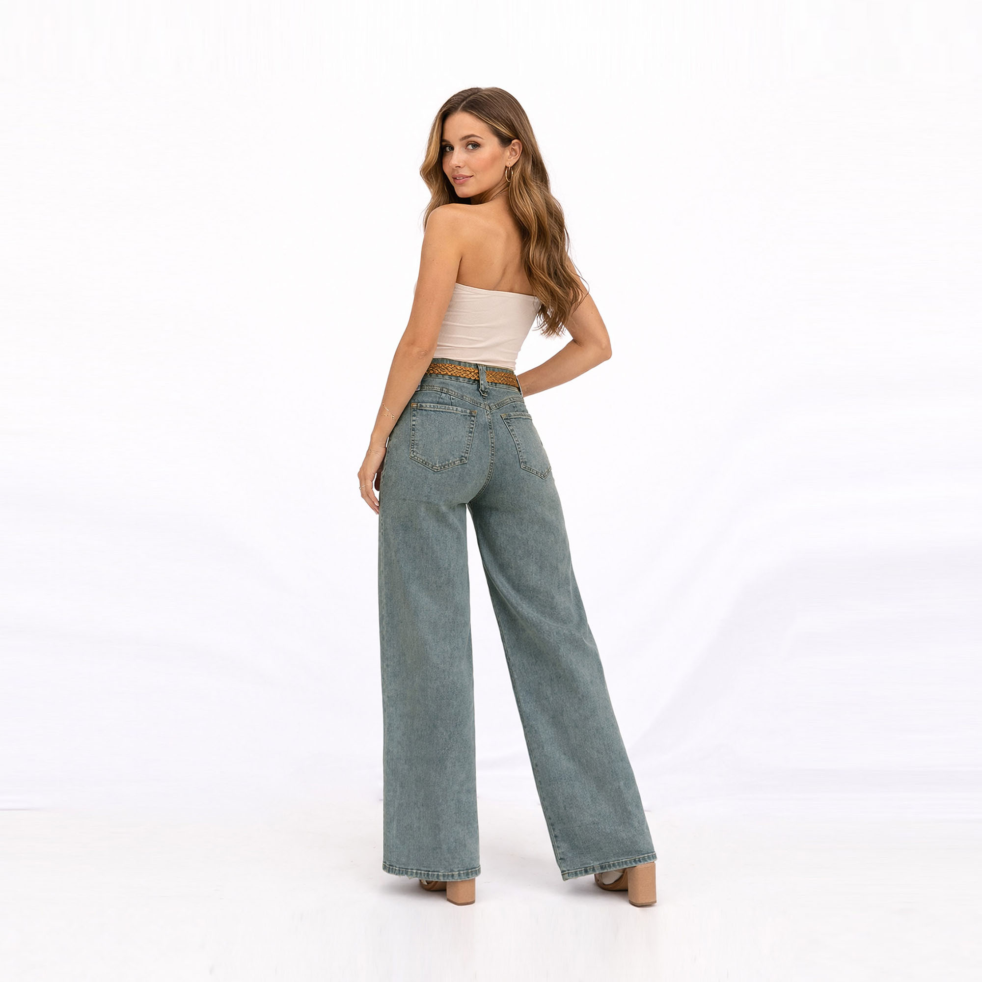 JEAN PALAZZO PARA MUJER COTTONS JEANS ANAHÍ - 2