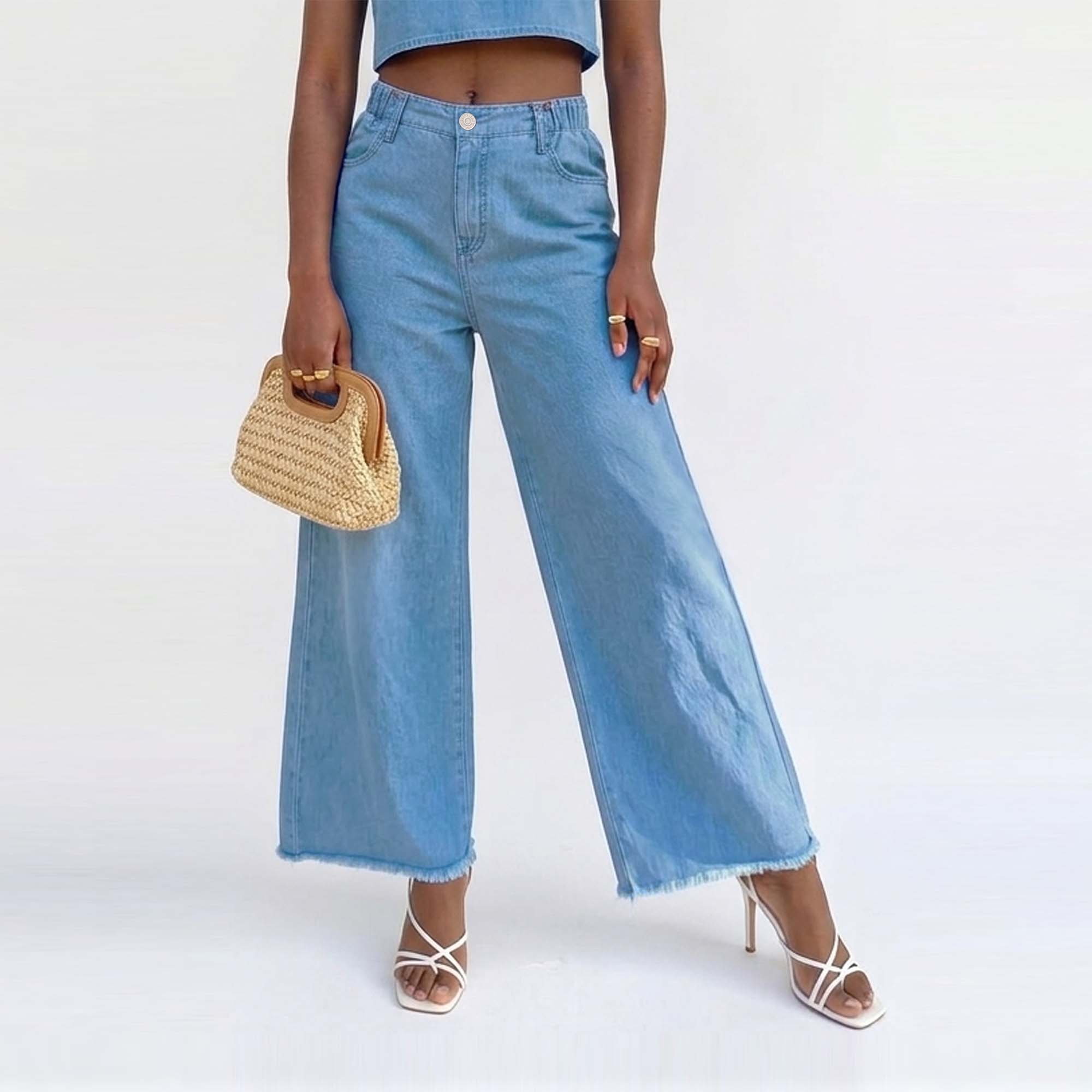 JEAN PALAZZO PARA MUJER COTTONS JEANS SARAI - 1