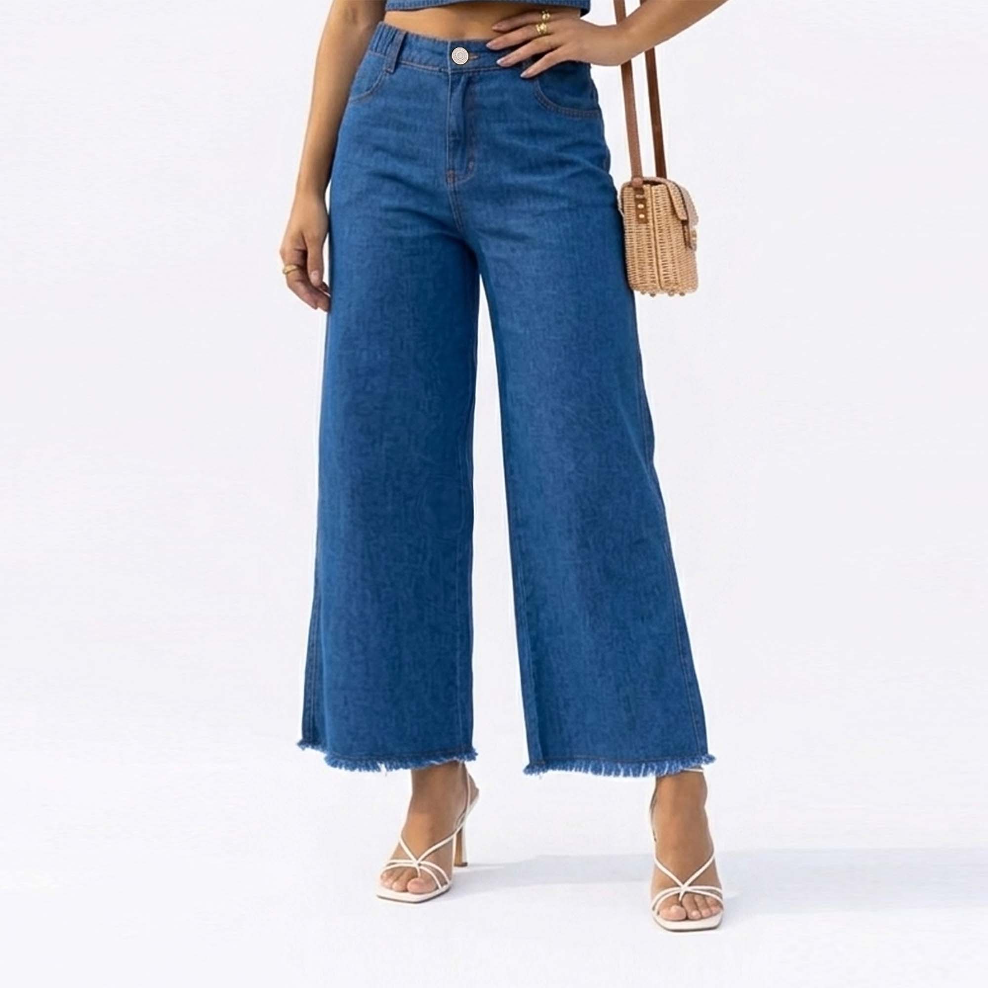 JEAN PALAZZO PARA MUJER COTTONS JEANS SARAI - 1