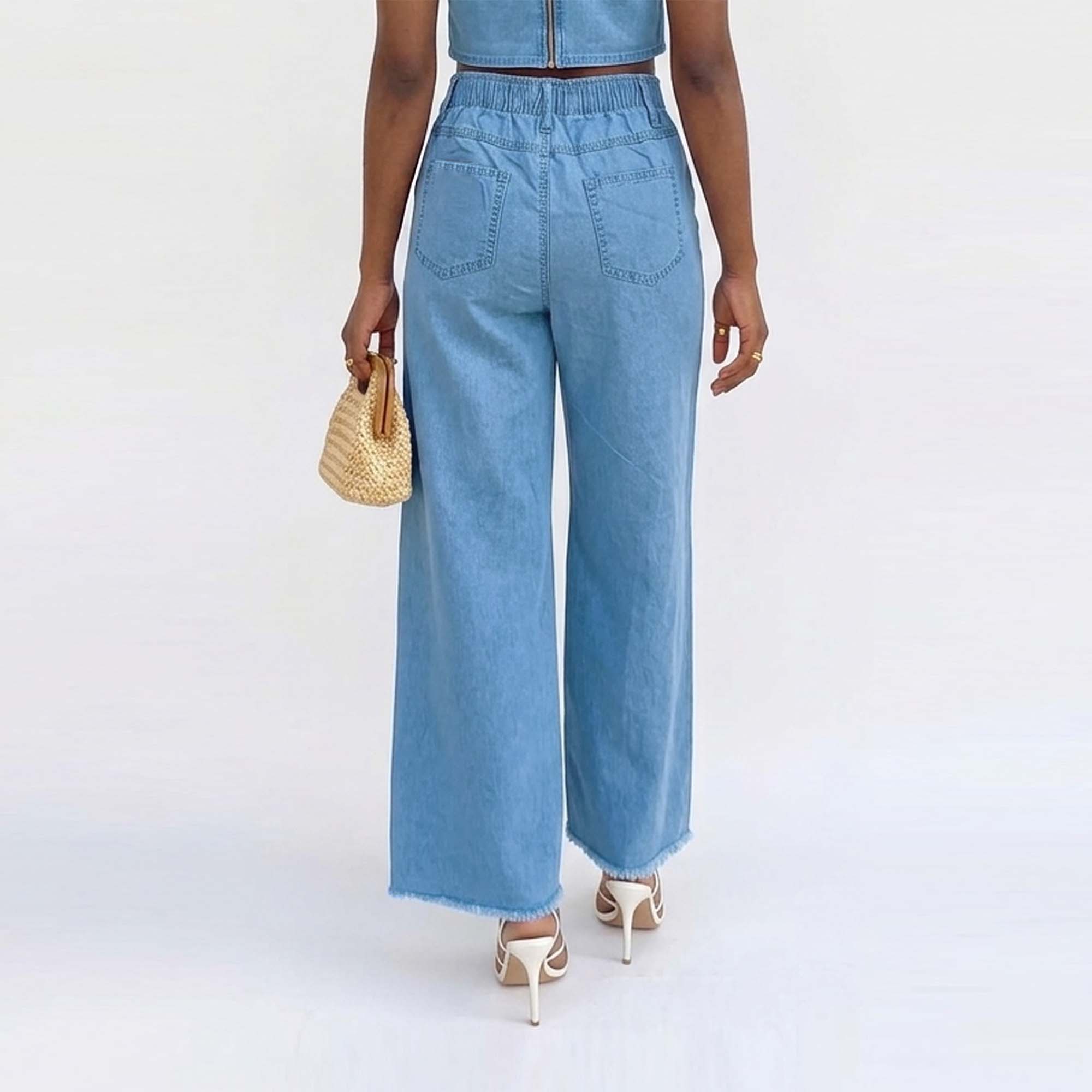 JEAN PALAZZO PARA MUJER COTTONS JEANS SARAI - 4