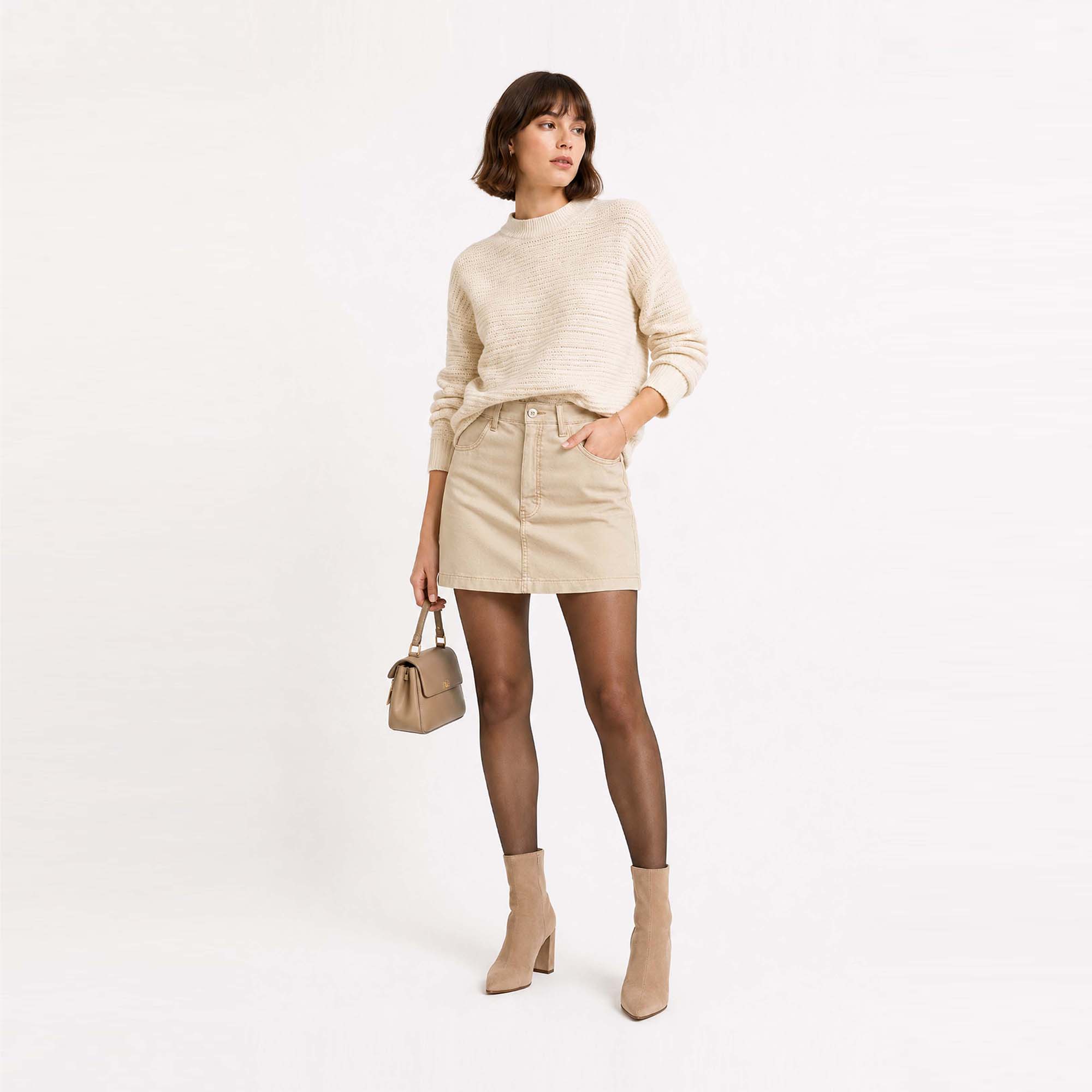MINIFALDA MUJER COTTONS JEANS ARLET - 2