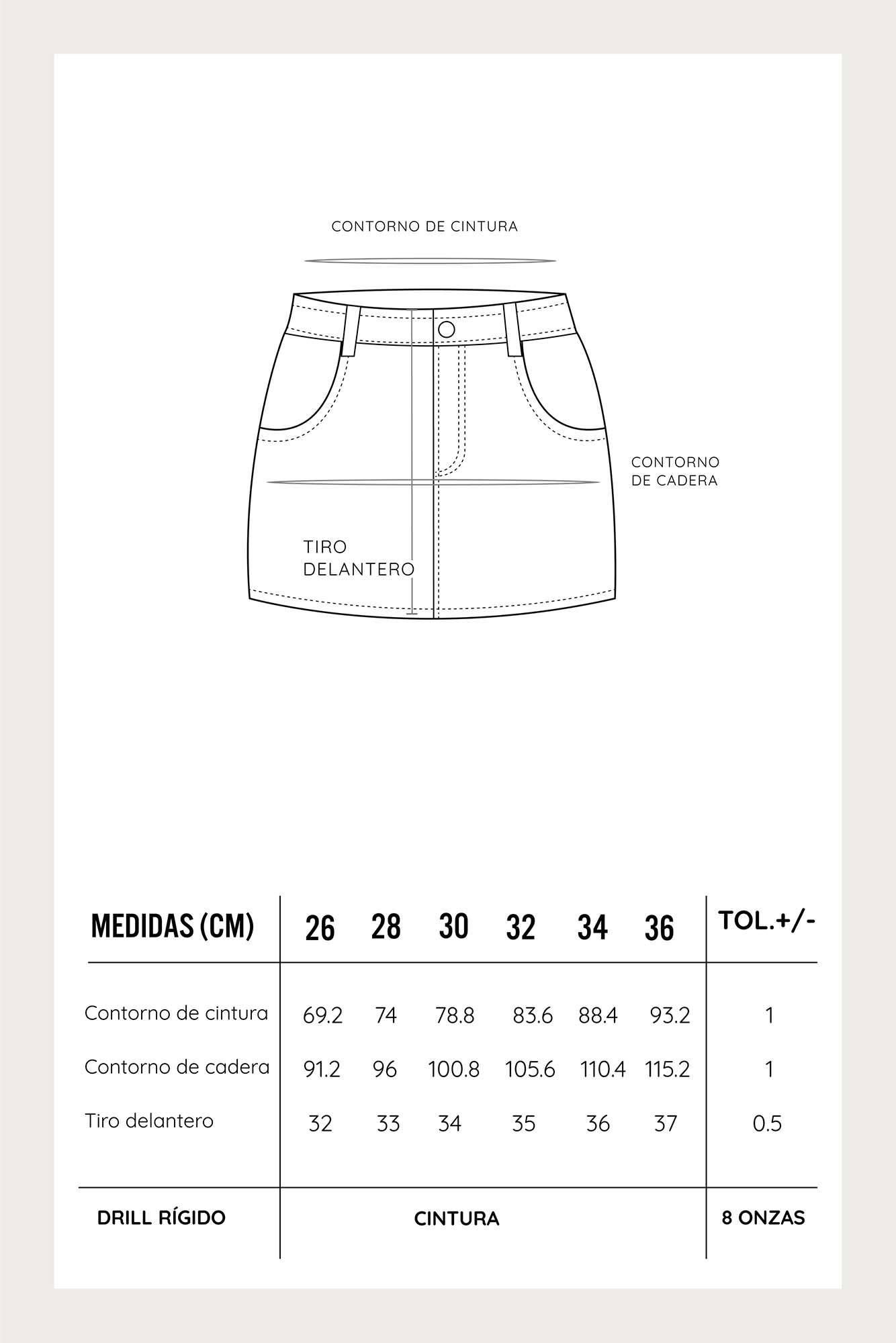 MINIFALDA MUJER COTTONS JEANS ARLET - 5