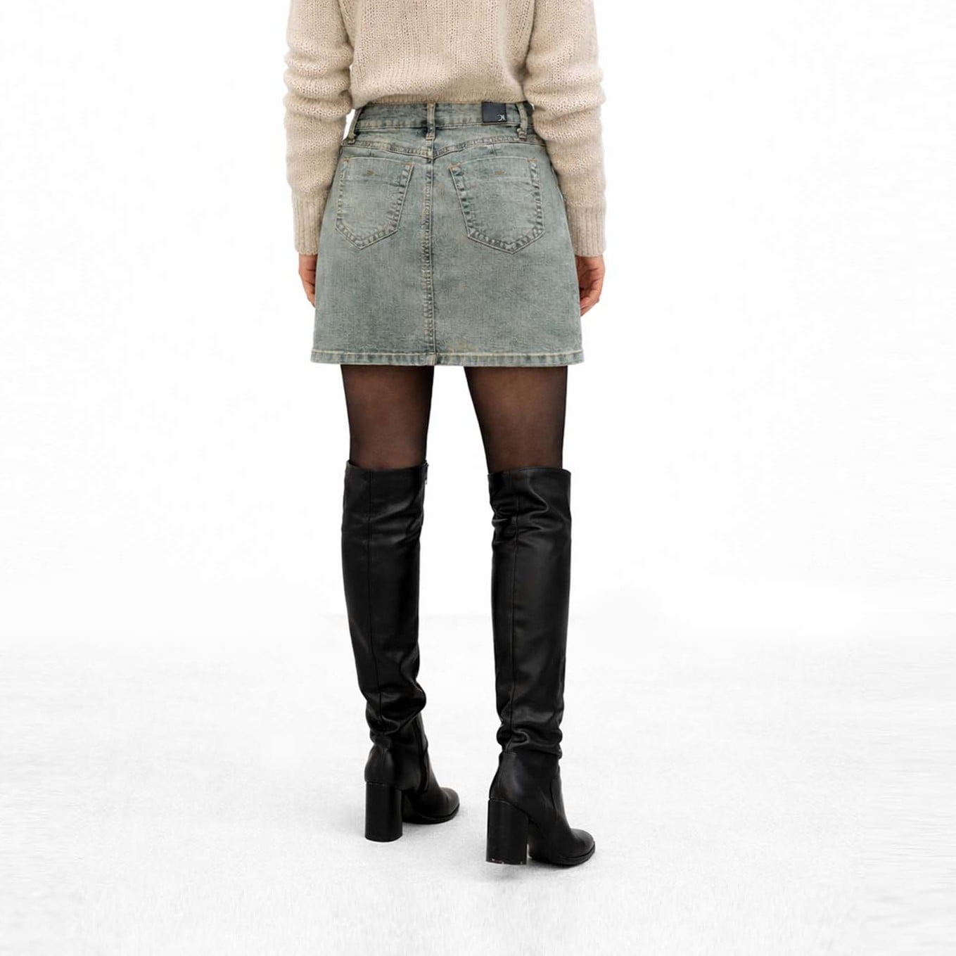 MINIFALDA PARA MUJER COTTONS JEANS ALEJANDRA - 4