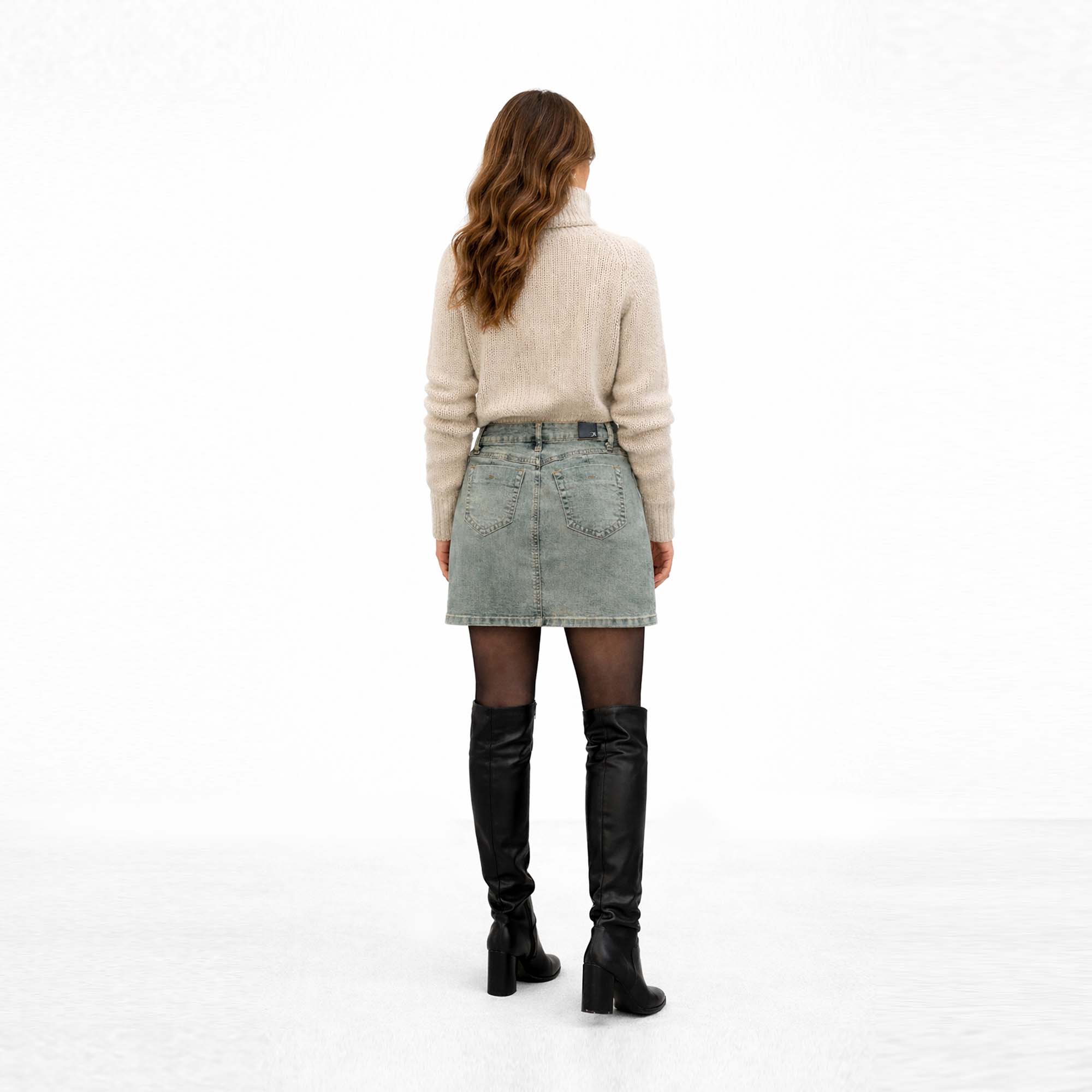 MINIFALDA PARA MUJER COTTONS JEANS ALEJANDRA - 5