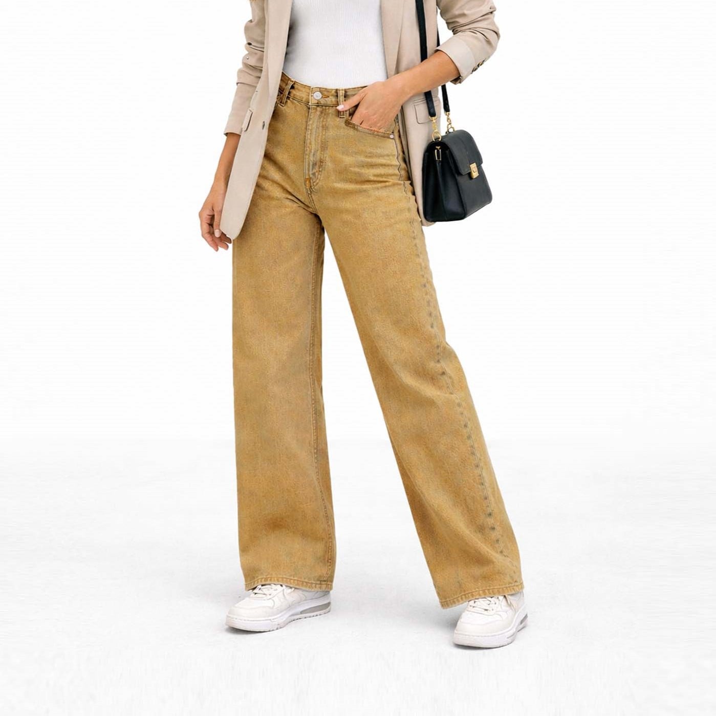 JEAN WIDE LEG PARA MUJER COTTONS JEANS DUNA - 1