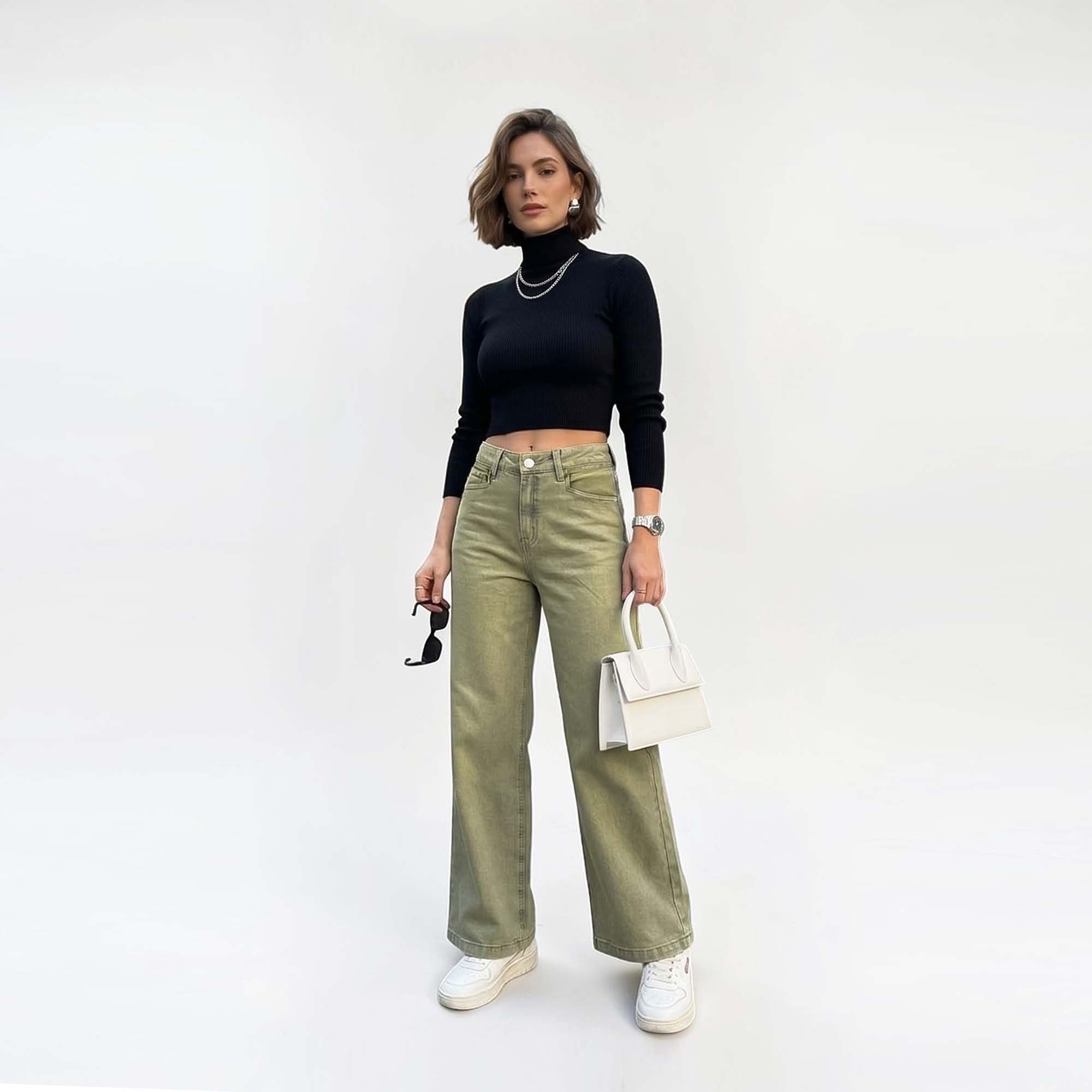 JEAN WIDE LEG PARA MUJER COTTONS JEANS DUNA - 2