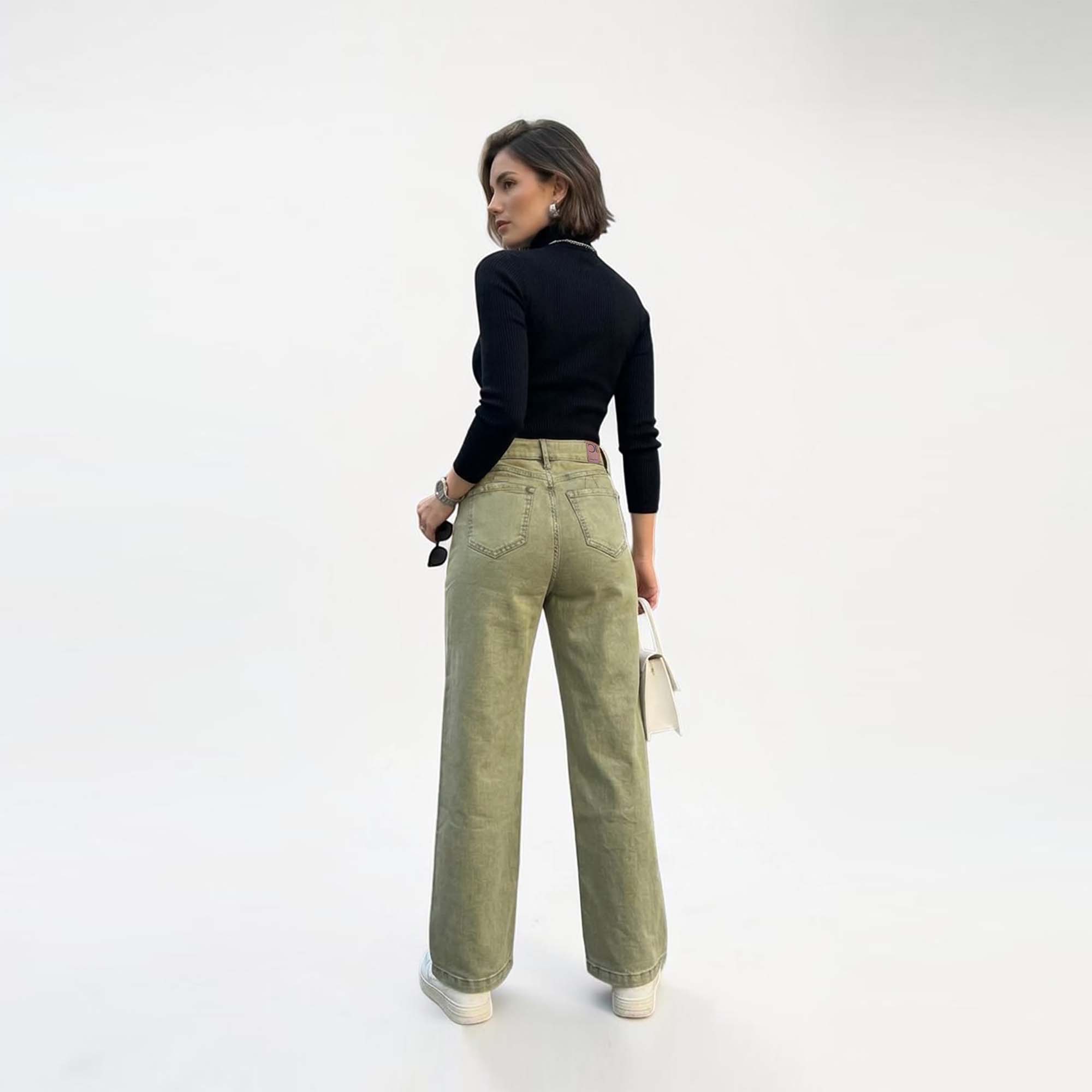 JEAN WIDE LEG PARA MUJER COTTONS JEANS DUNA - 4