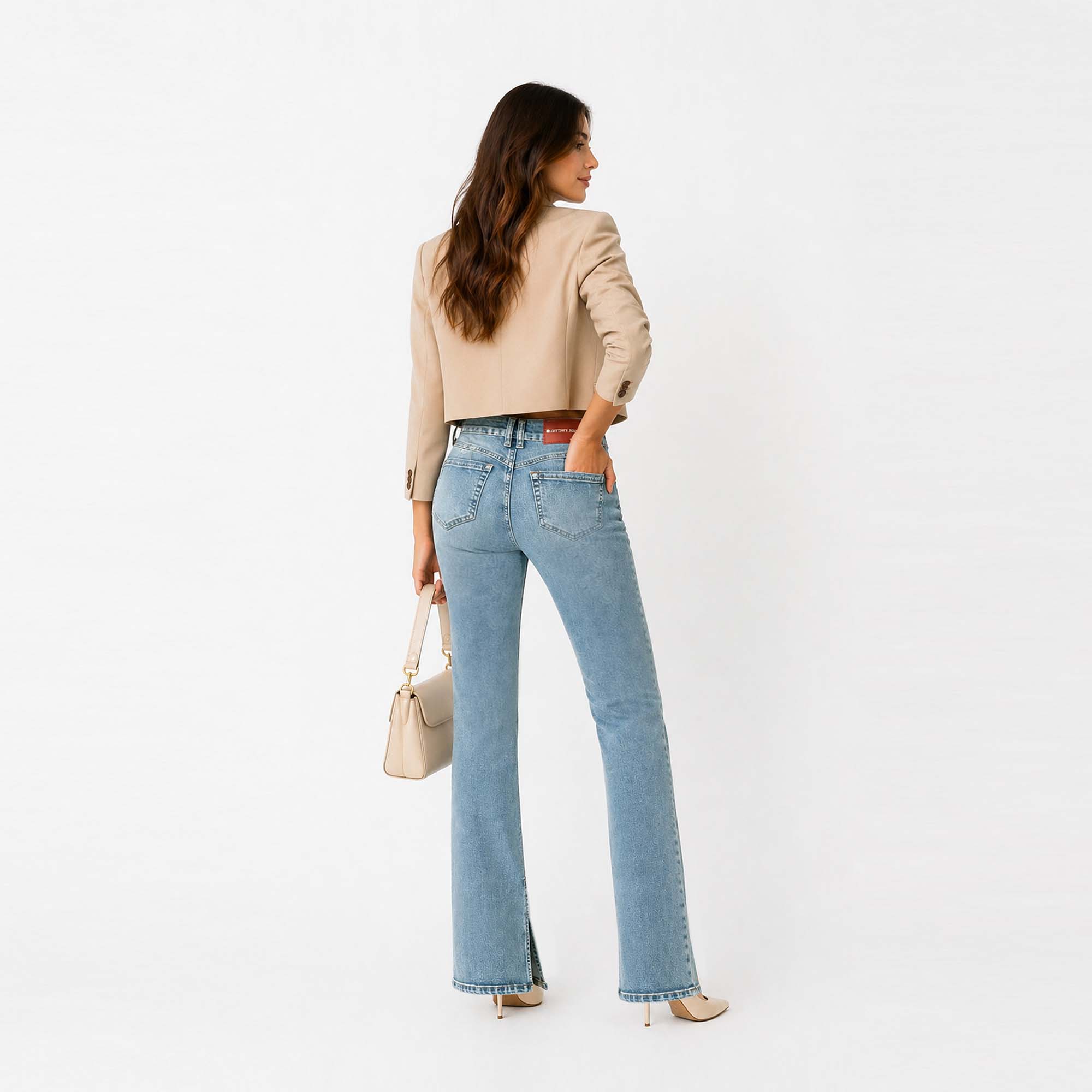 JEAN STRAIGHT PARA MUJER COTTONS JEANS KATHE TALL - 2