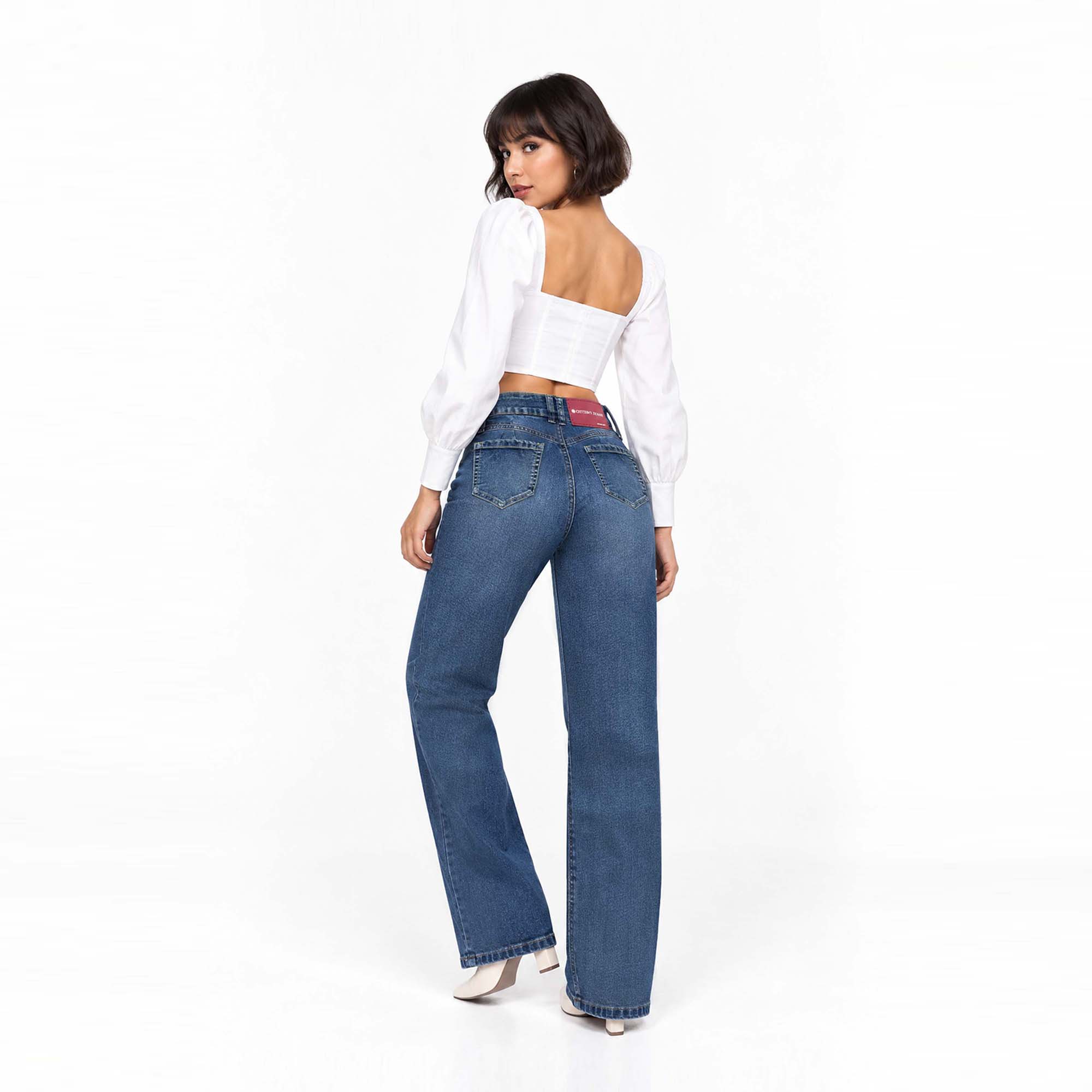 JEAN STRAIGHT PARA MUJER COTTONS JEANS KATHE TALL - 3