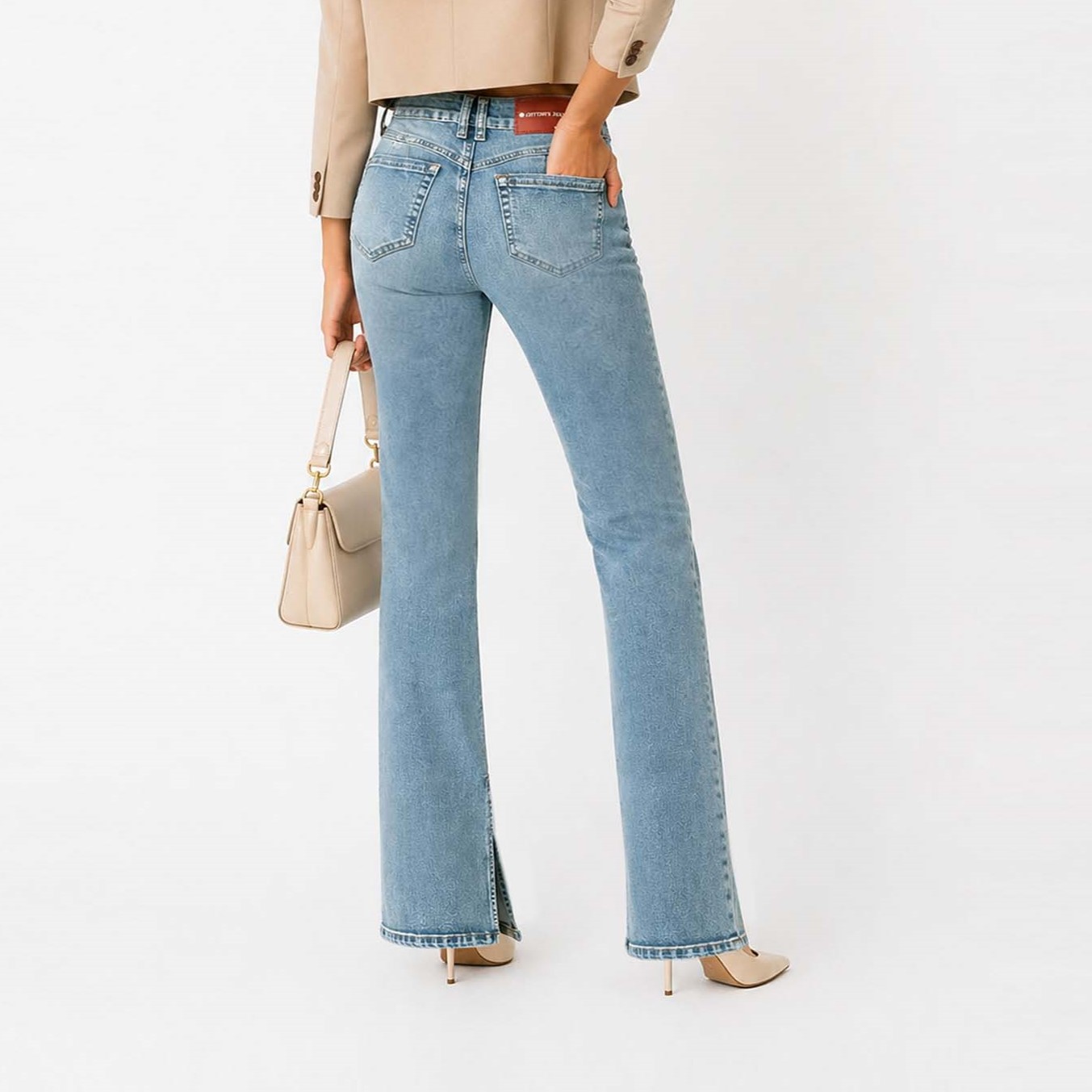 JEAN STRAIGHT PARA MUJER COTTONS JEANS KATHE TALL - 4