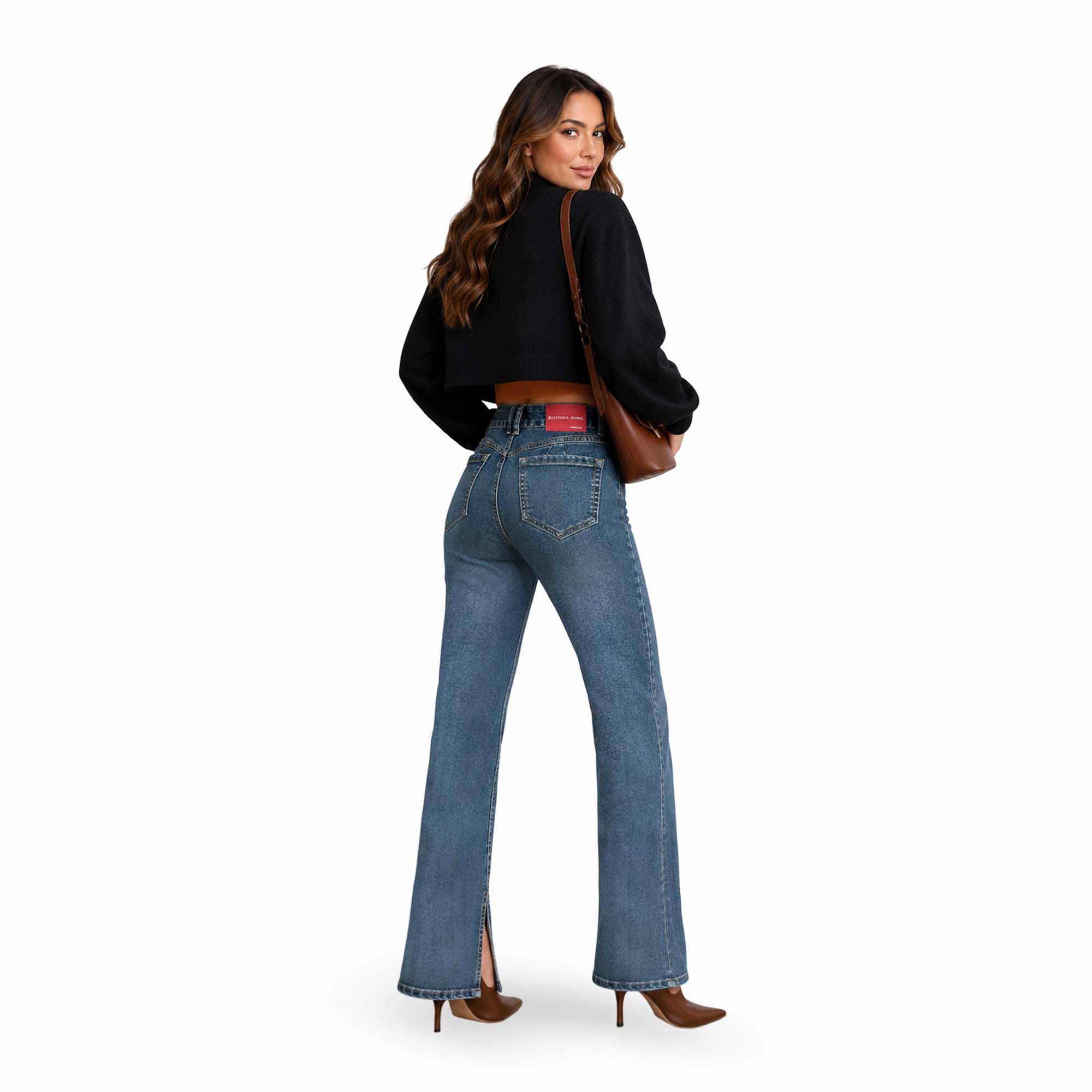JEAN STRAIGHT PARA MUJER COTTONS JEANS KATHE PETITE - 4