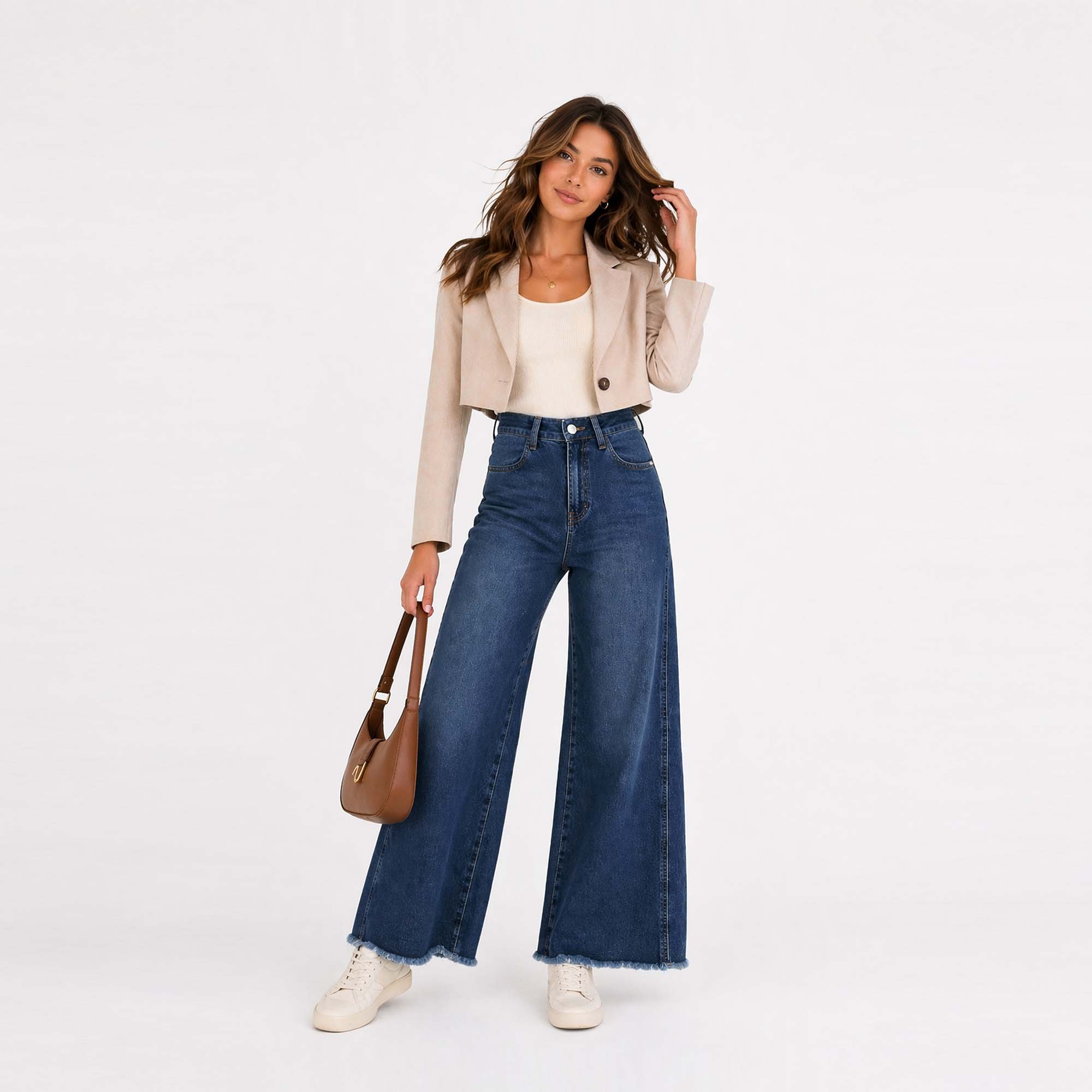 JEAN WIDE LEG PARA MUJER COTTONS JEANS FLAVIA PETITE - 2